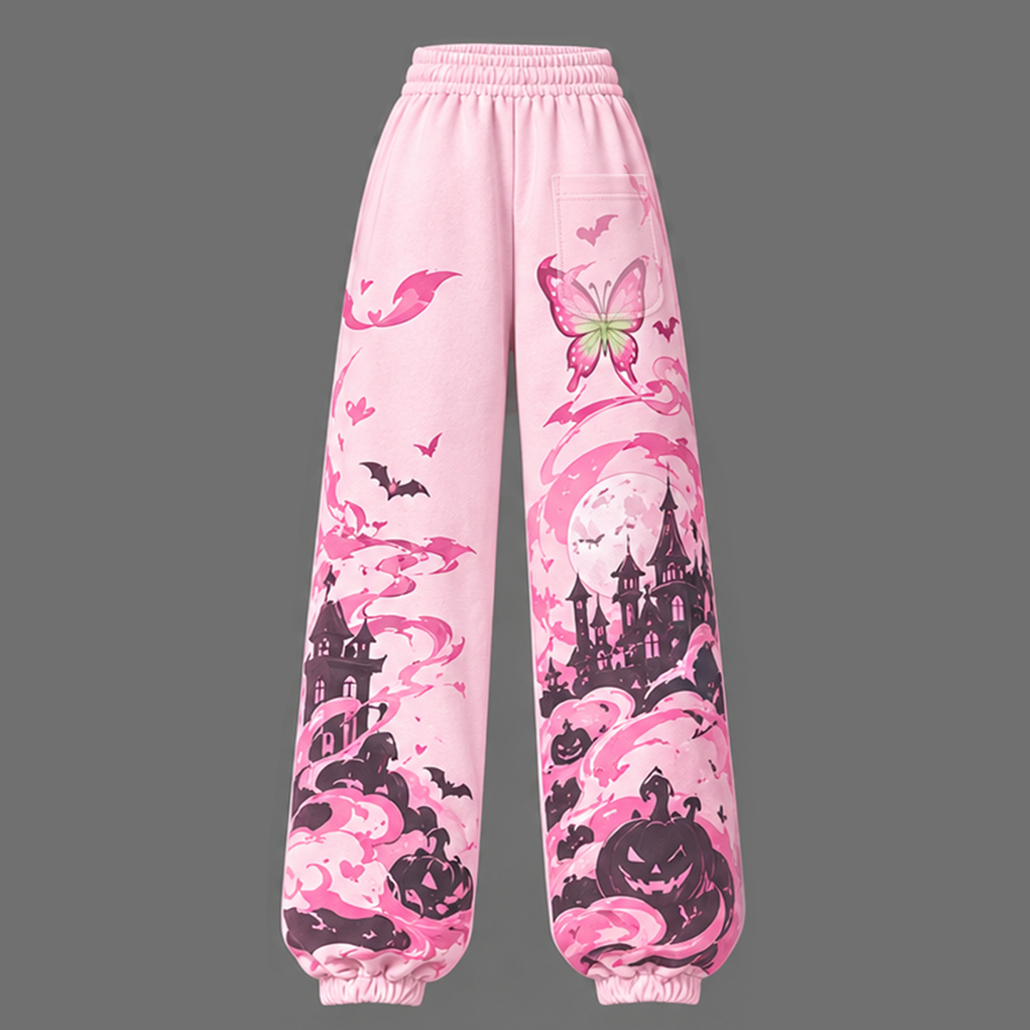Demon Slayer Cropped Long Sleeve Hoodie & High Waist Jogger Pants Two Piece