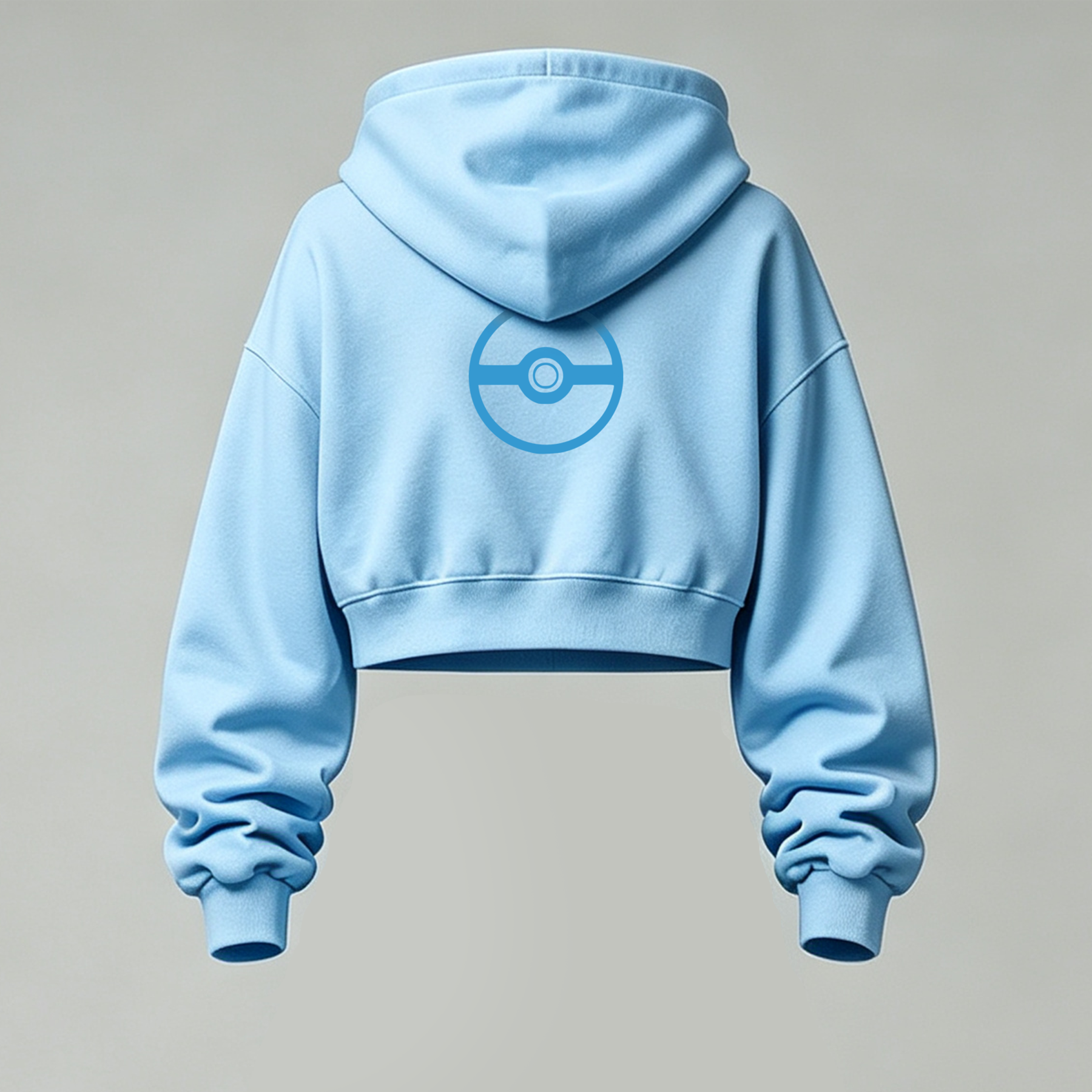 Pokémon Cropped Long Sleeve Hoodie & High Waist Jogger Pants Two Piece