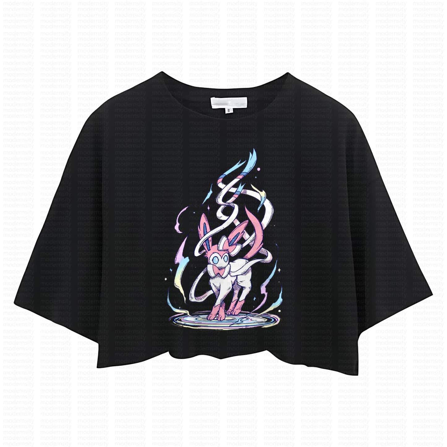 Cute and playful "Pokémon" summer women's cropped top