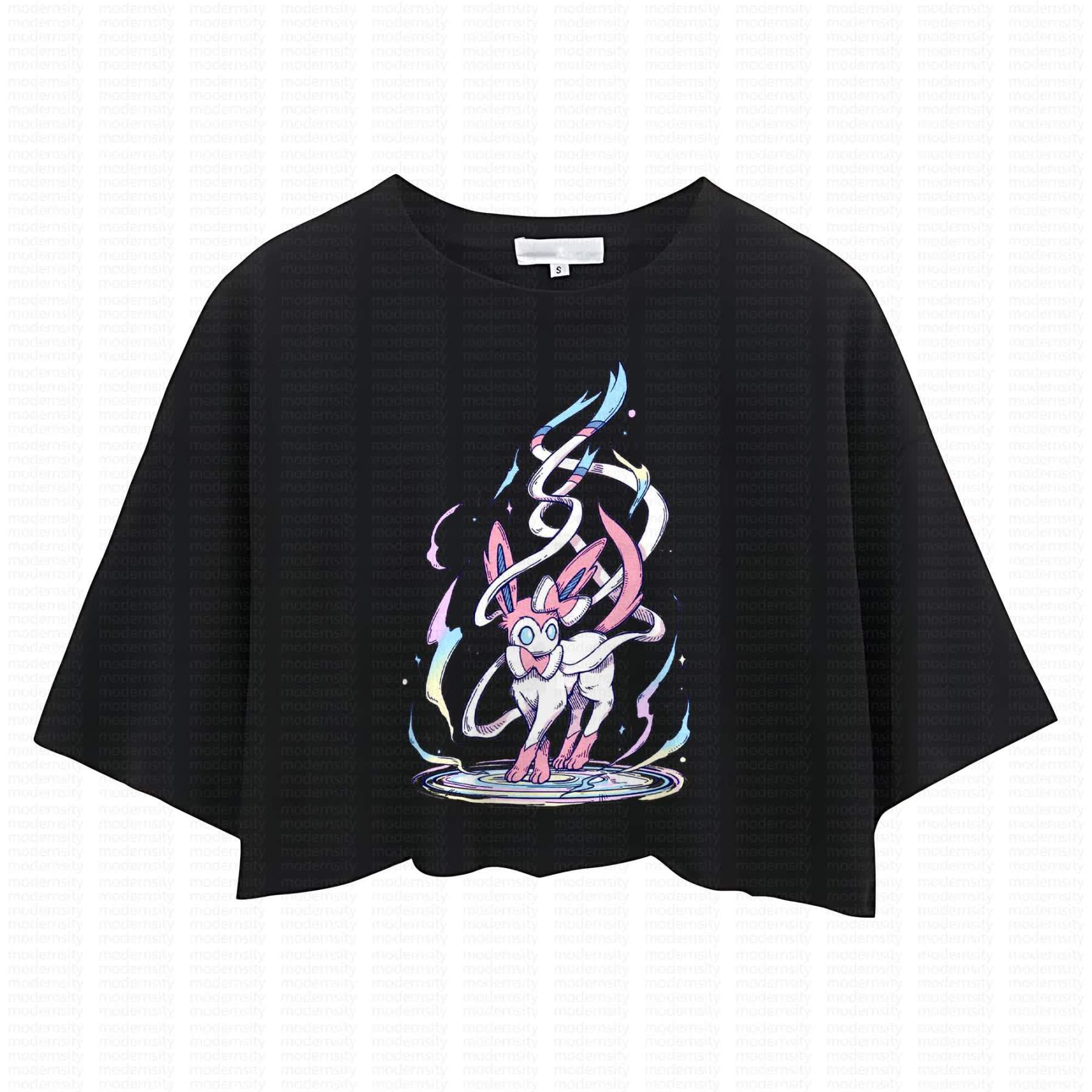 Cute and playful "Pokémon" summer women's cropped top