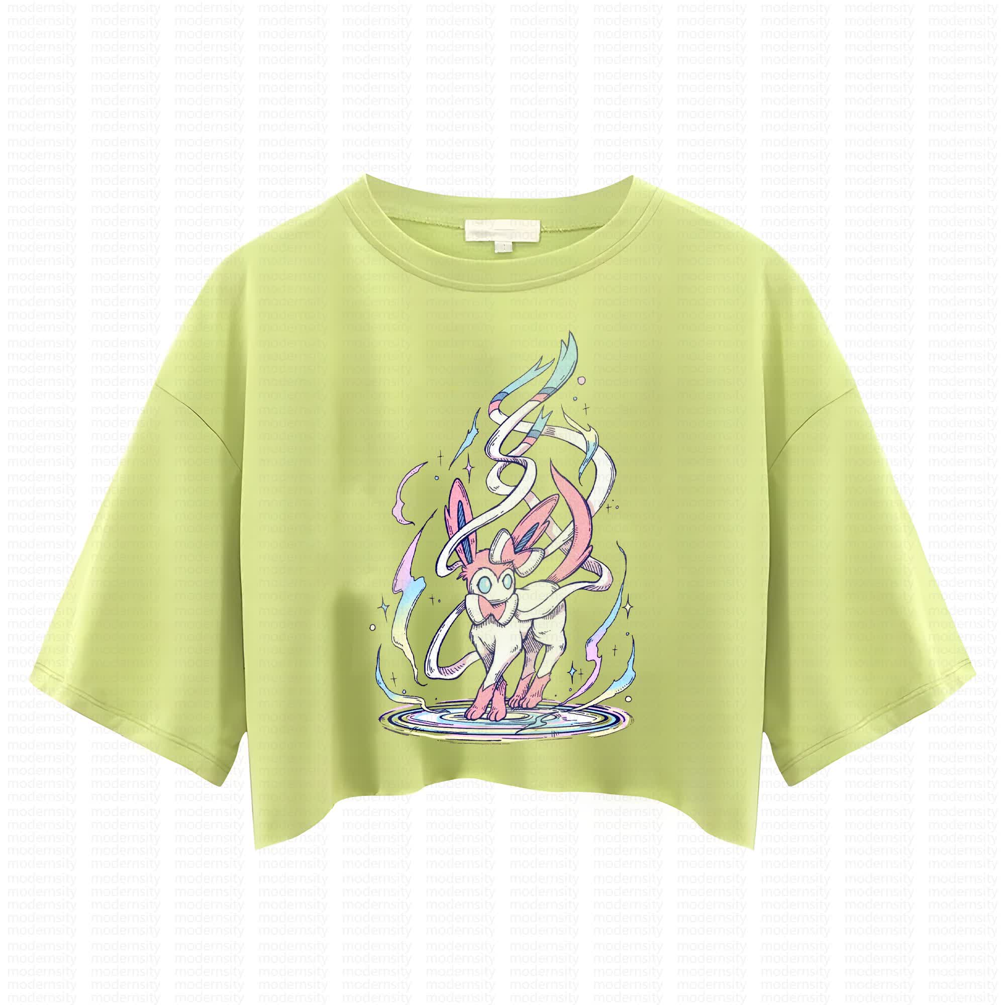 Cute and playful "Pokémon" summer women's cropped top