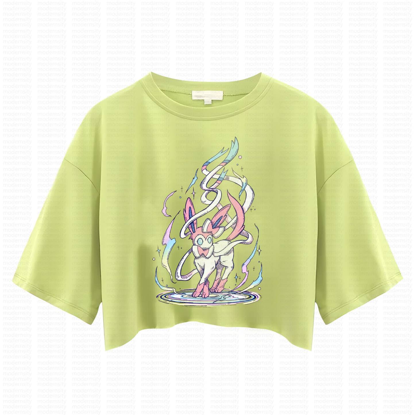 Cute and playful "Pokémon" summer women's cropped top