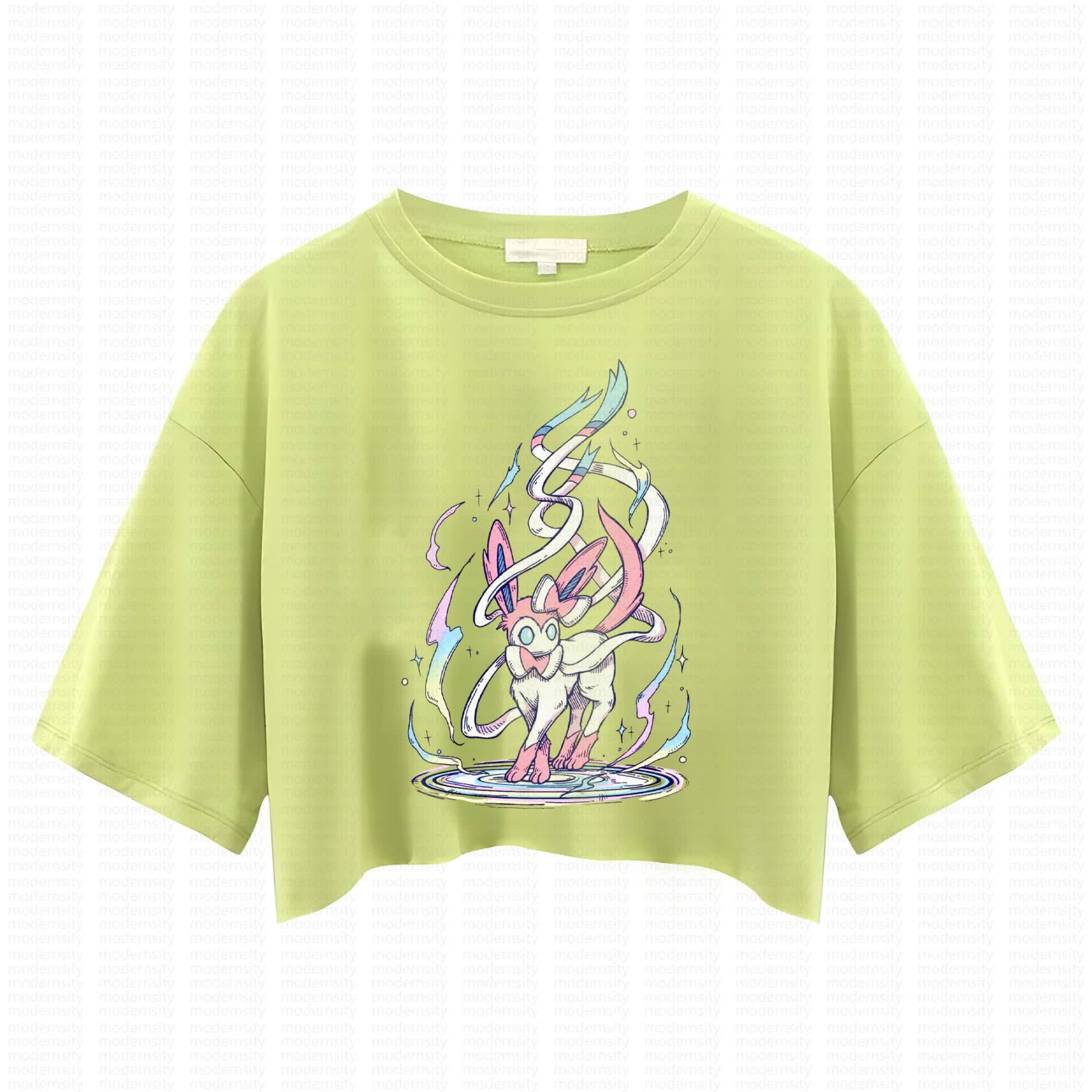 Cute and playful "Pokémon" summer women's cropped top