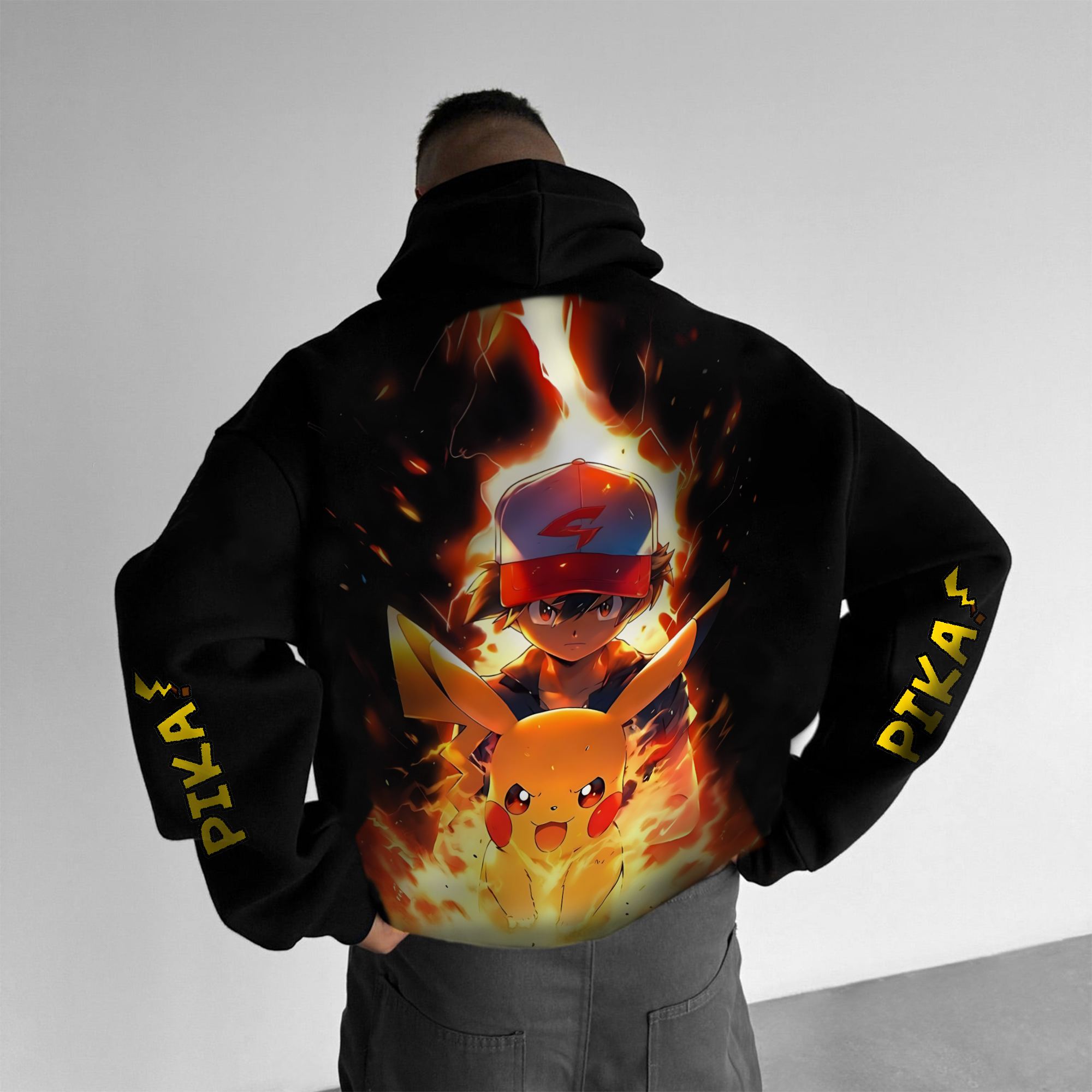 Unisex “Pokémon” Anime Graphic Streetwear Vintage Hoodie