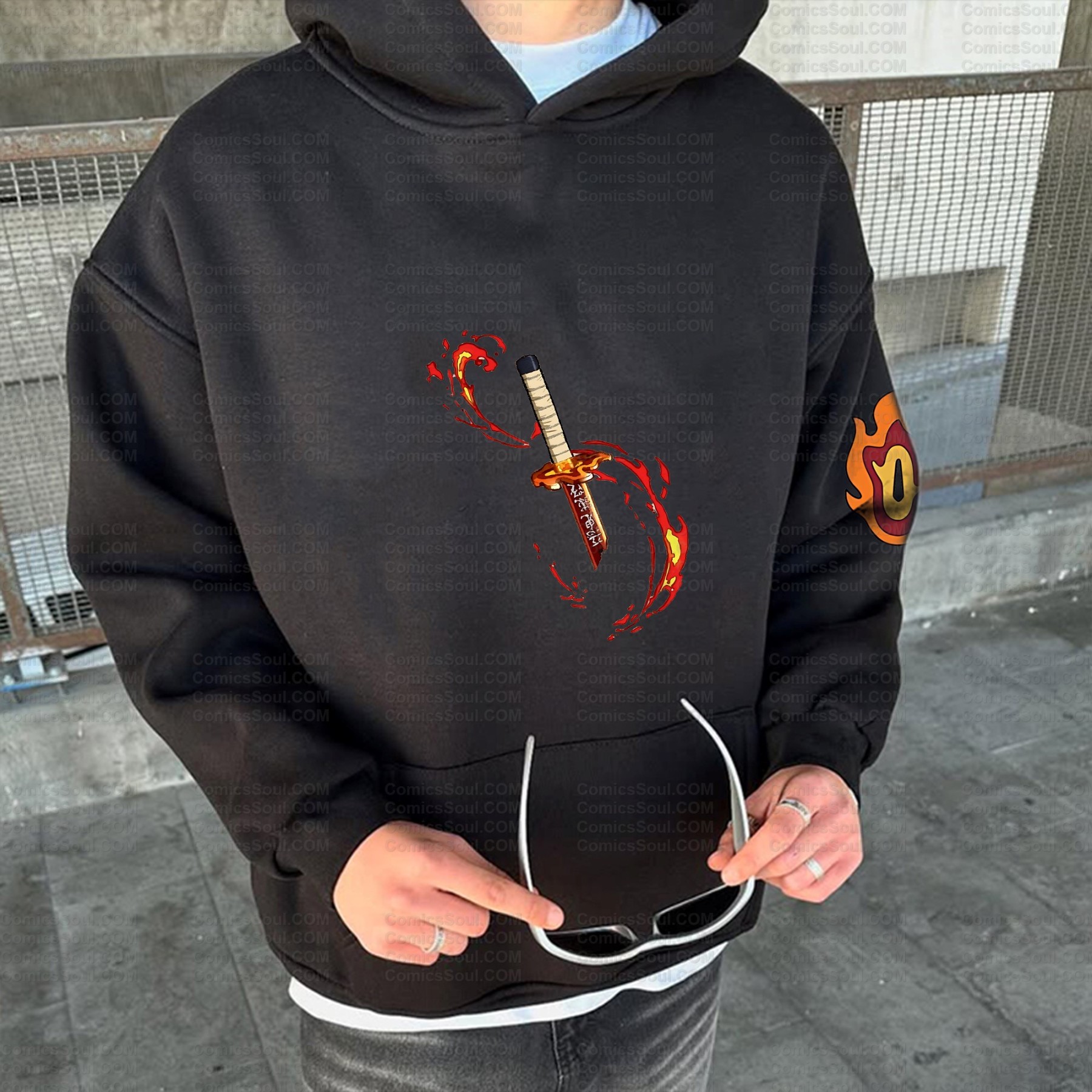 Unisex Graphic Streetwear Vintage Plush Hoodie