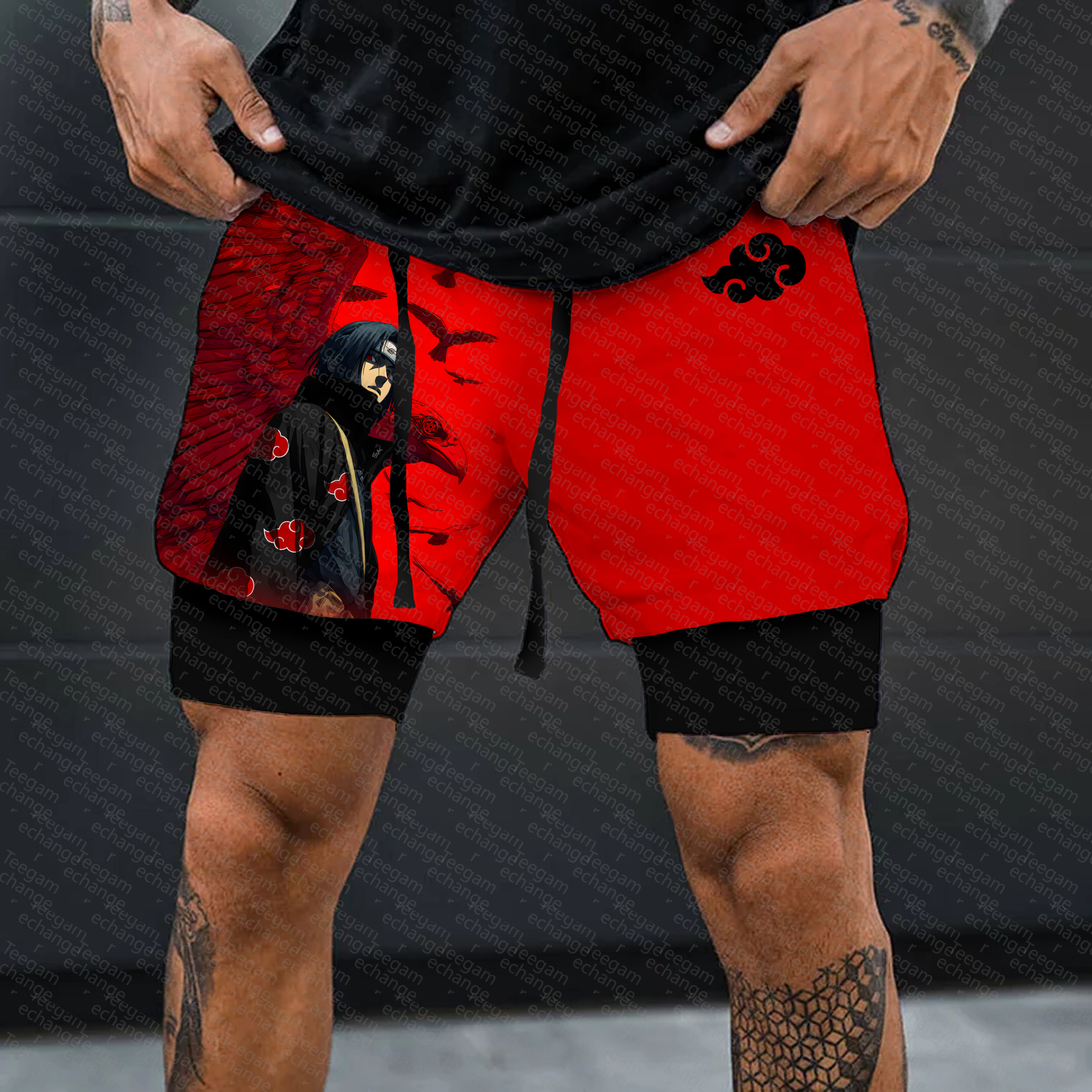 Unisex Casual Anime Streetwear Gym Shorts