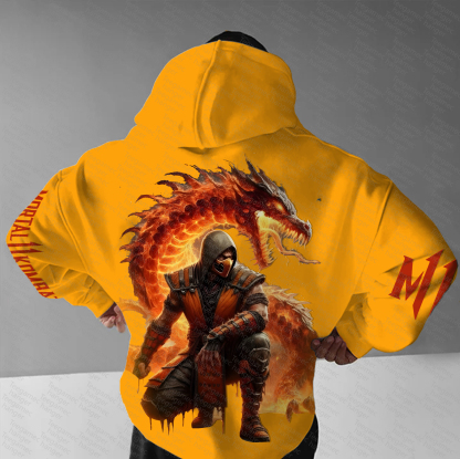 Unisex “Mortal Kombat”  Graphic Streetwear Vintage Hoodie
