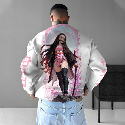 Unisex Anime Graphic Inspired Vintage Sweatshirt