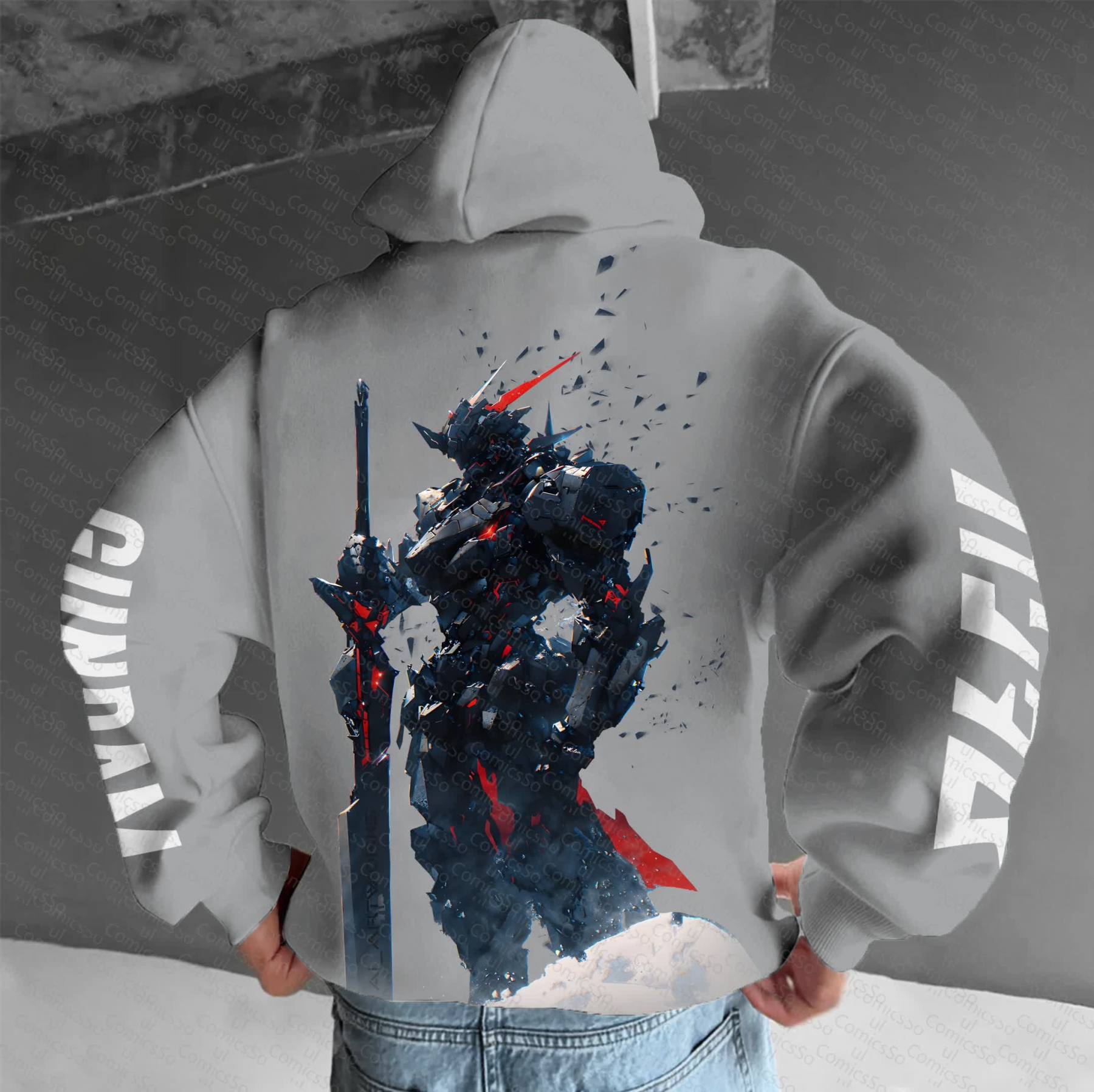 Unisex “Gundam Series” Anime Graphic Streetwear Vintage Hoodie