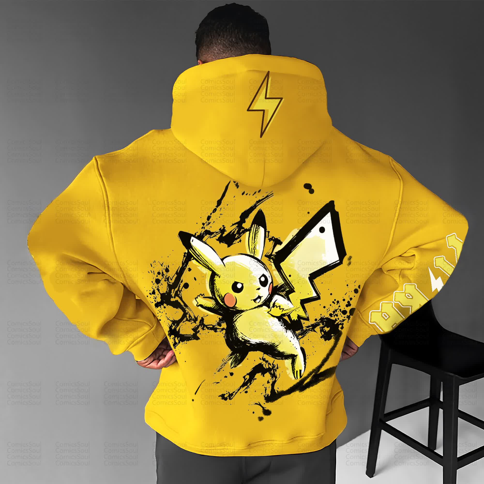 Unisex “Pokémon” Anime Graphic Streetwear Vintage Hoodie