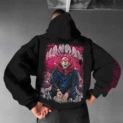 Unisex “Jujutsu Kaisen” Anime Graphic Streetwear Vintage Hoodie