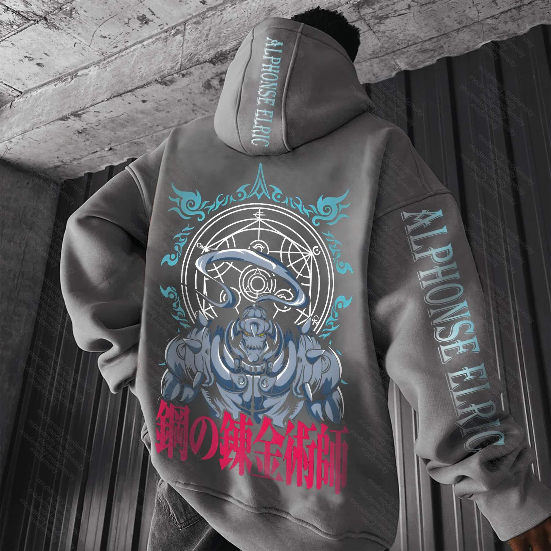 Unisex “Fullmetal Alchemist” Anime Graphic Streetwear Vintage Hoodie