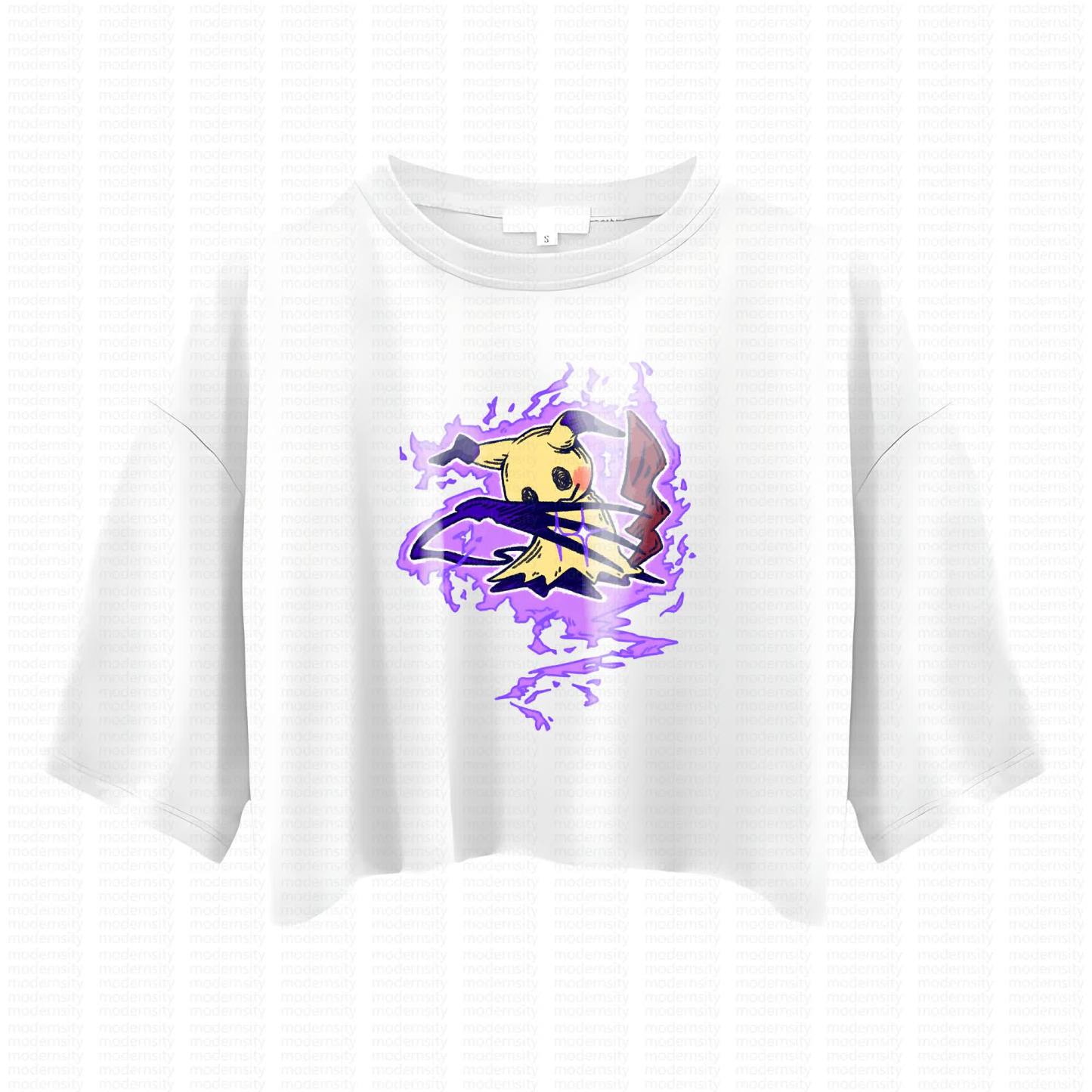 Cute and playful "Pokémon" summer women's cropped top