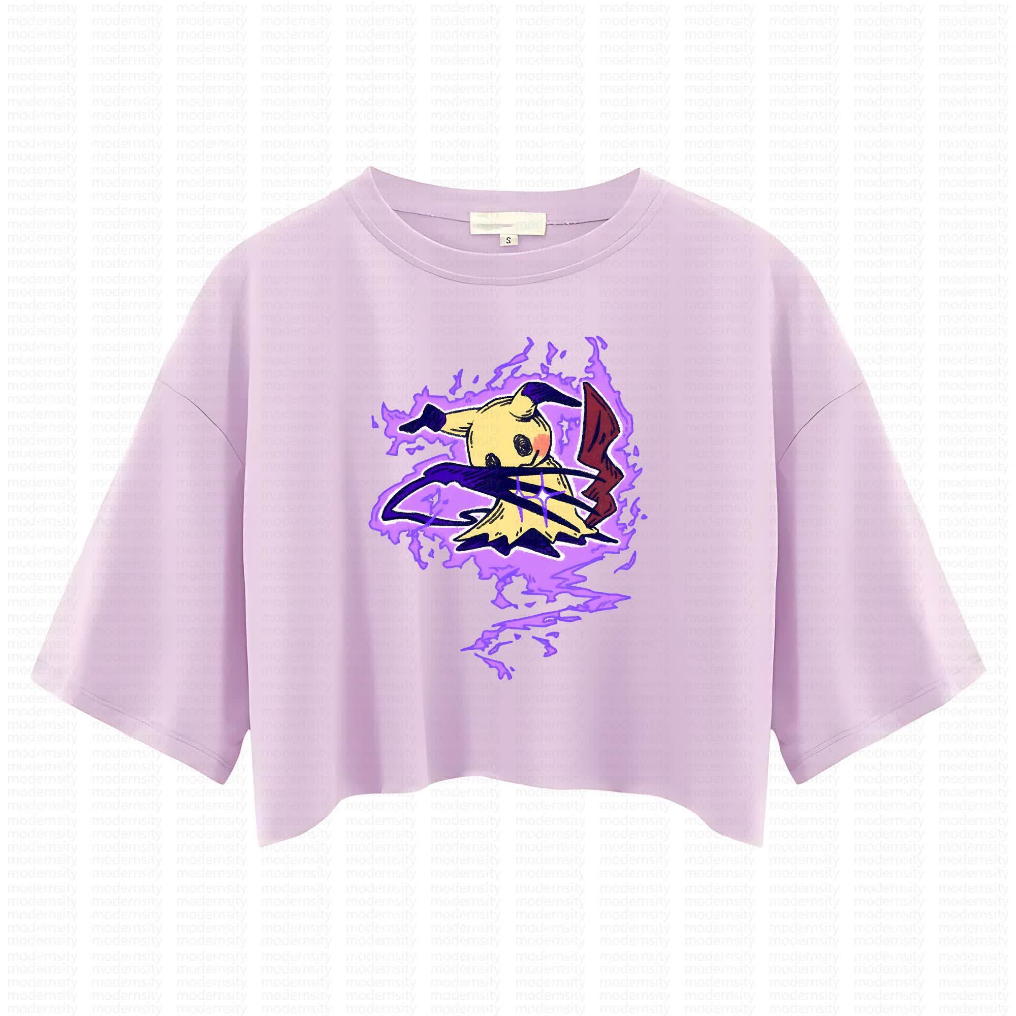 Cute and playful "Pokémon" summer women's cropped top