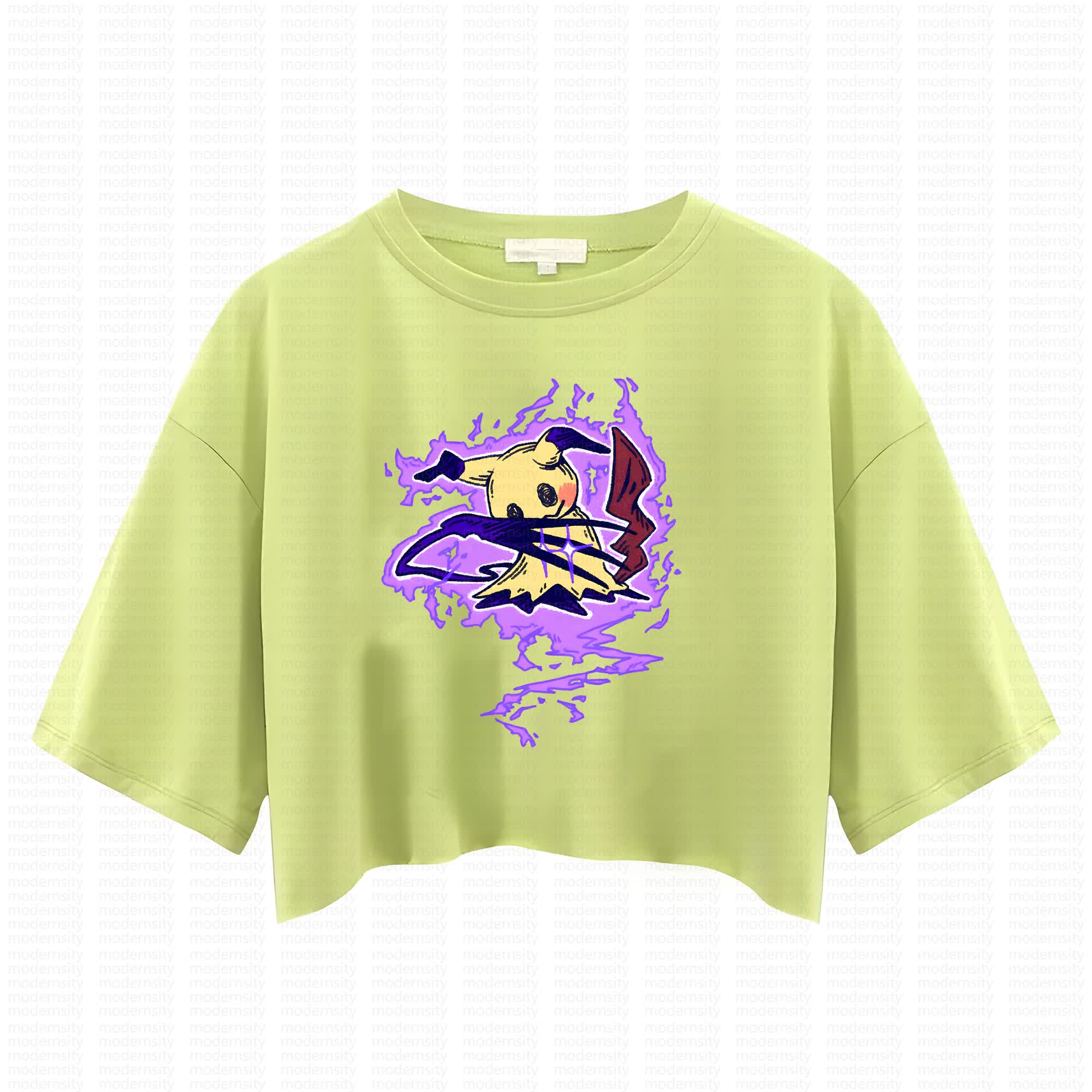 Cute and playful "Pokémon" summer women's cropped top