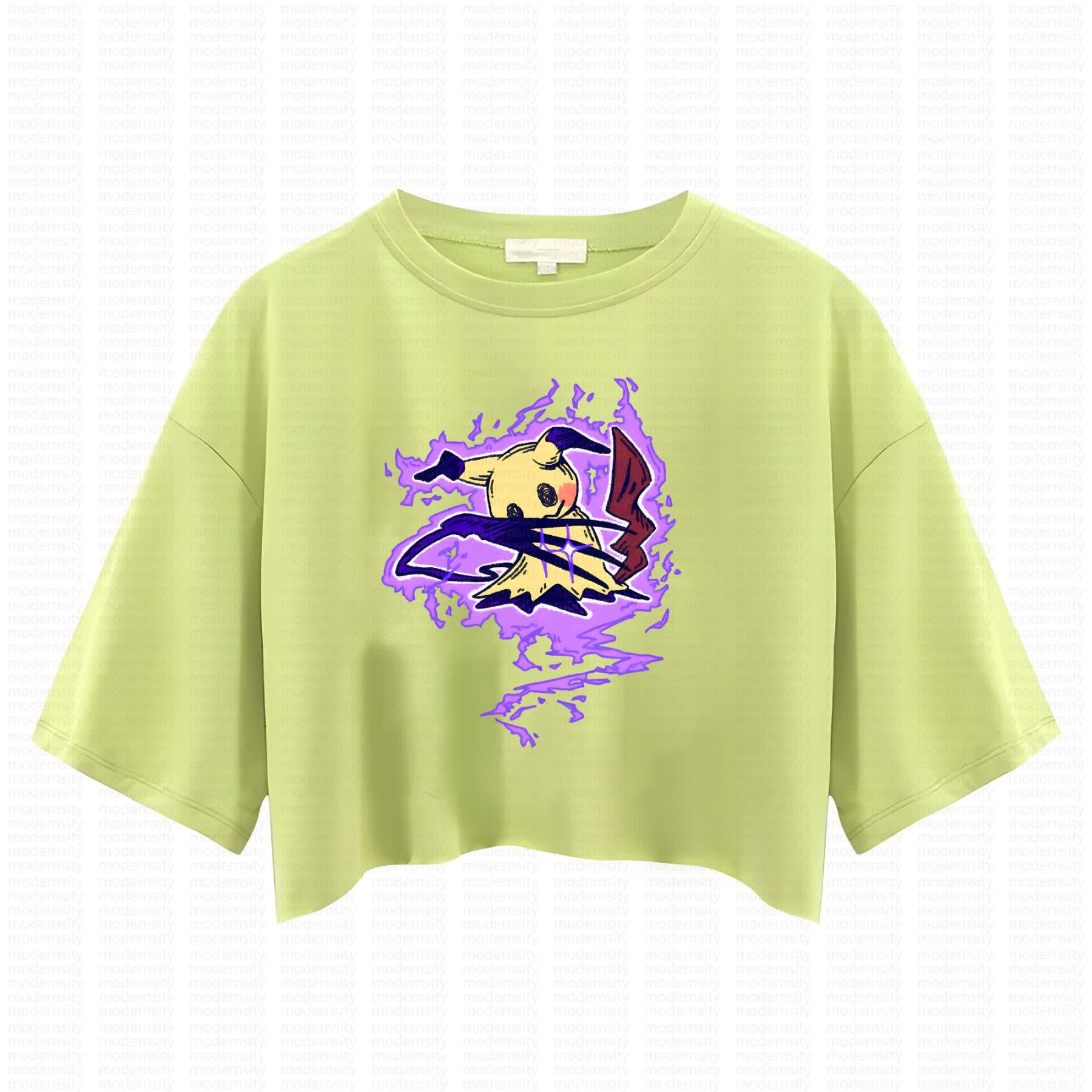 Cute and playful "Pokémon" summer women's cropped top
