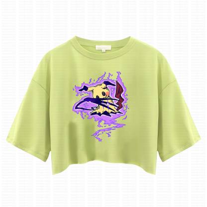 Cute and playful "Pokémon" summer women's cropped top