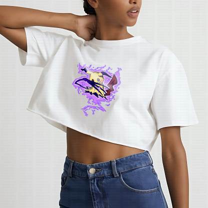 Cute and playful "Pokémon" summer women's cropped top