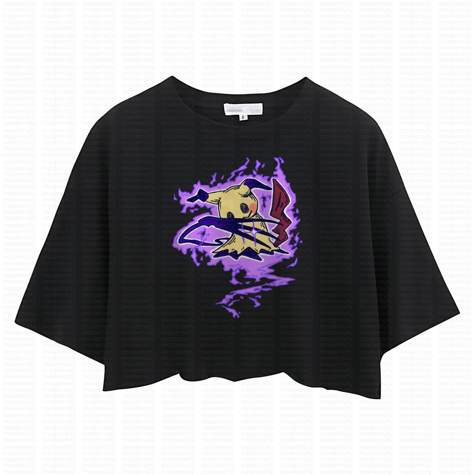 Cute and playful "Pokémon" summer women's cropped top