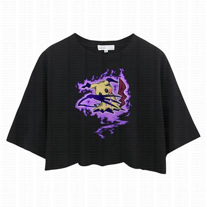 Cute and playful "Pokémon" summer women's cropped top