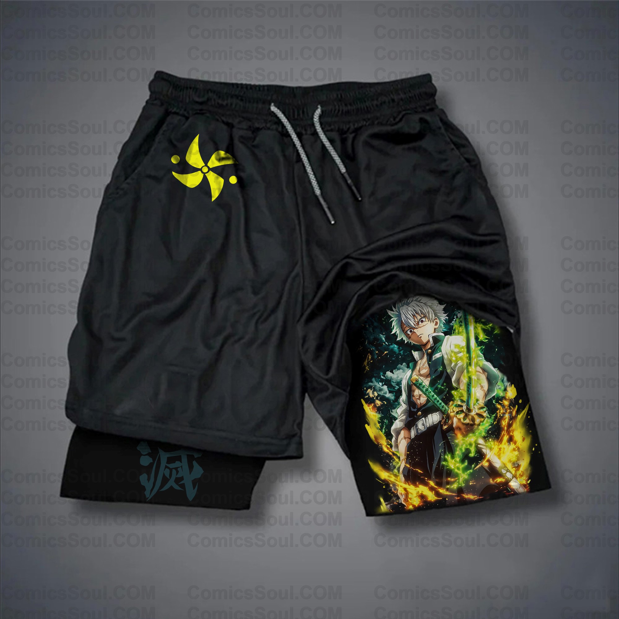 Unisex “ Demon slayer” Casual Streetwear Shorts