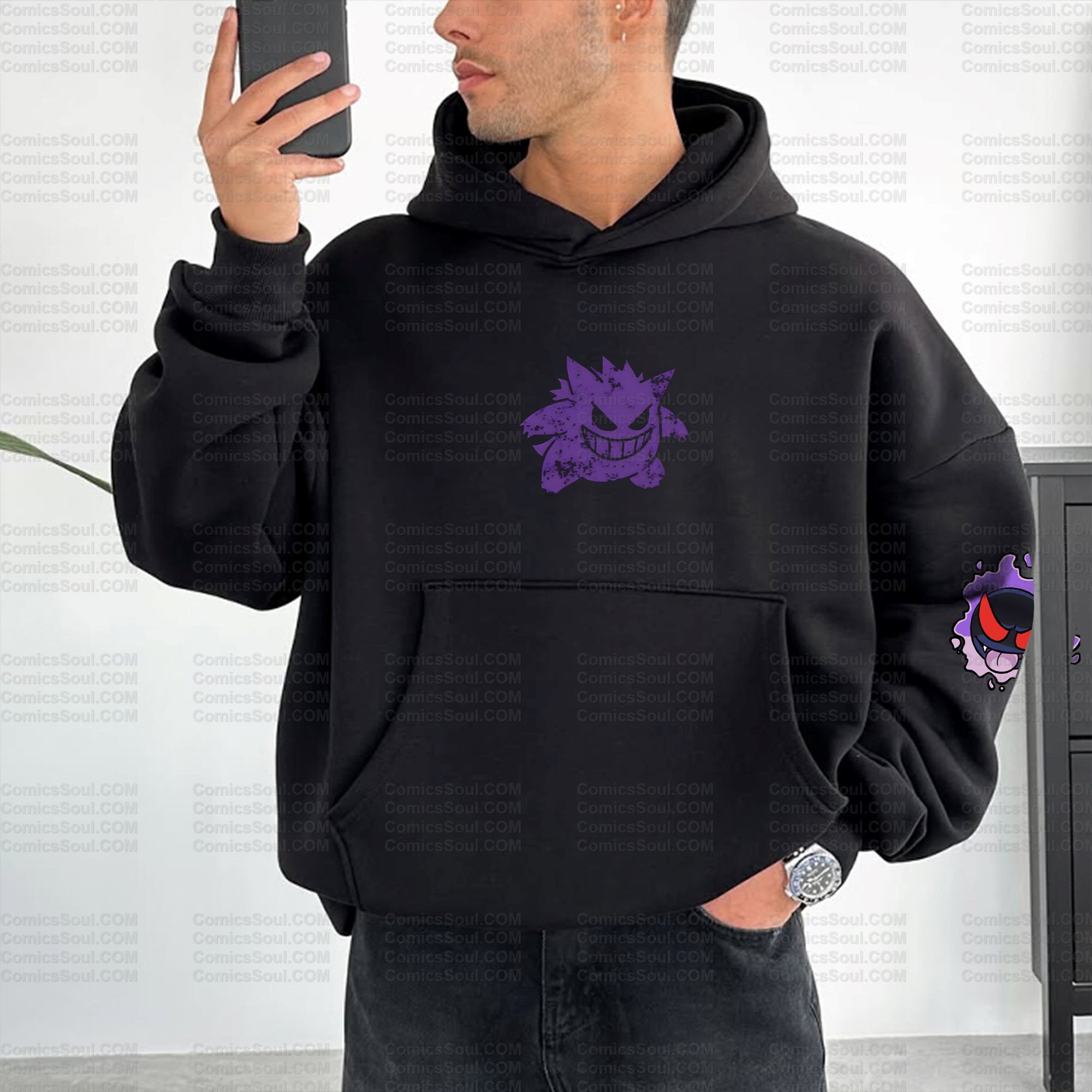 Unisex Graphic Streetwear Vintage Plush Hoodie