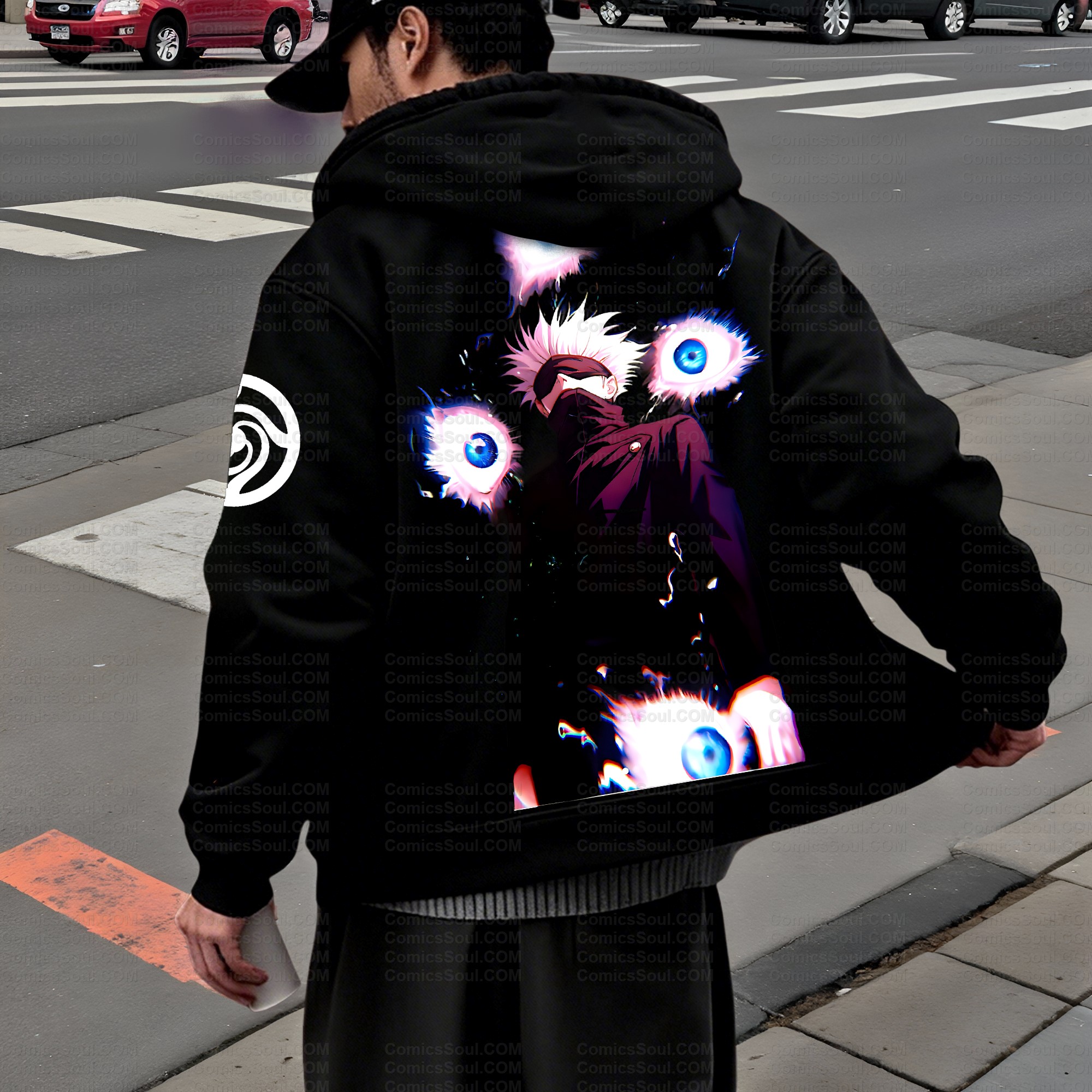 Unisex Graphic Streetwear Vintage Zipper Cardigan Plush Hoodid