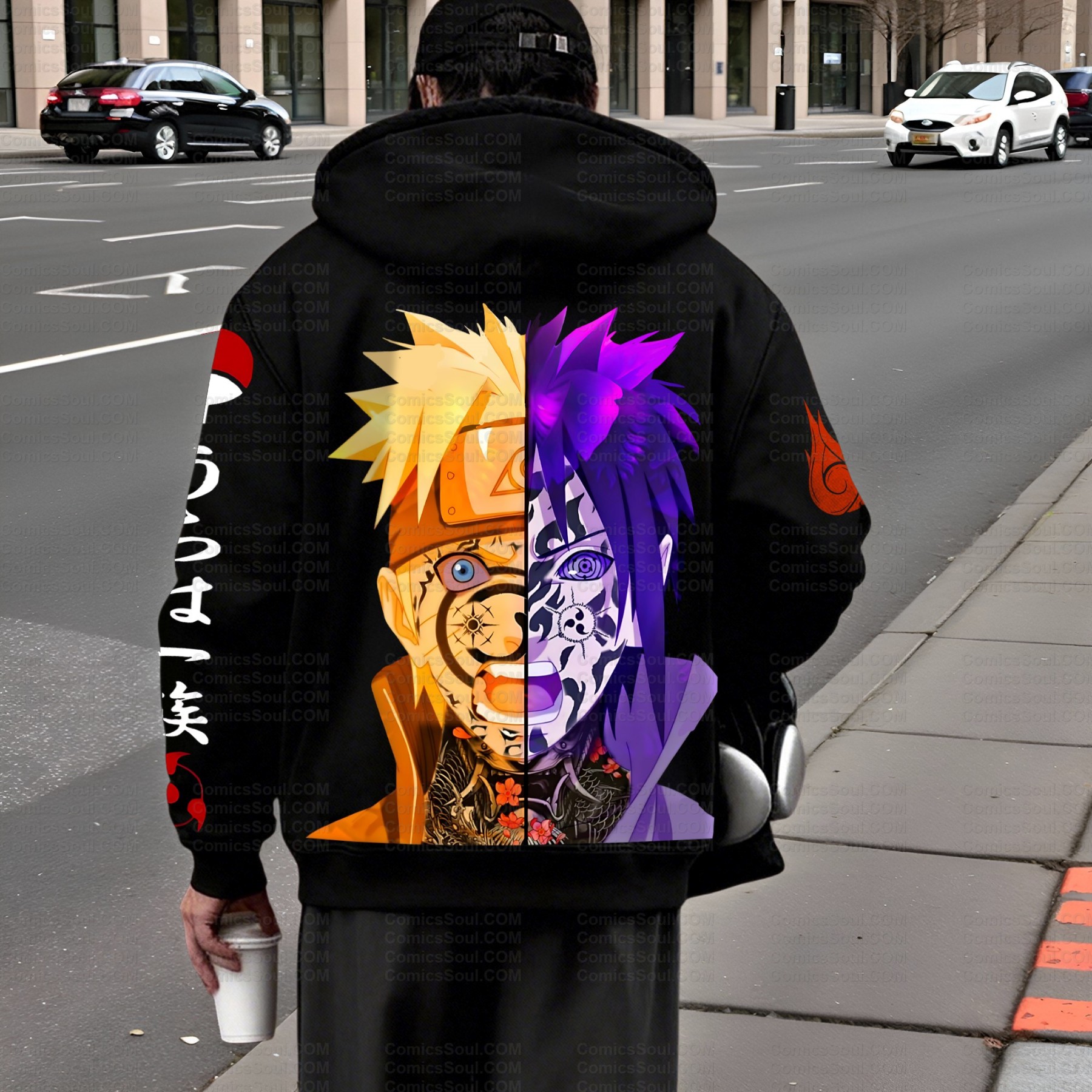 Unisex Graphic Streetwear Vintage Zipper Cardigan Plush Hoodid