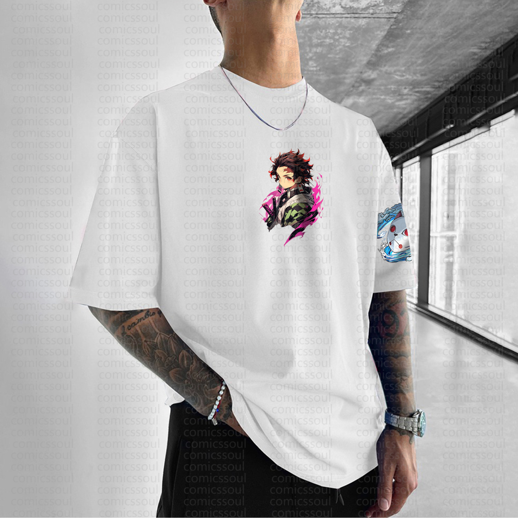 Unisex Anime Inspired Vintage T-Shirt | Demon Slayer