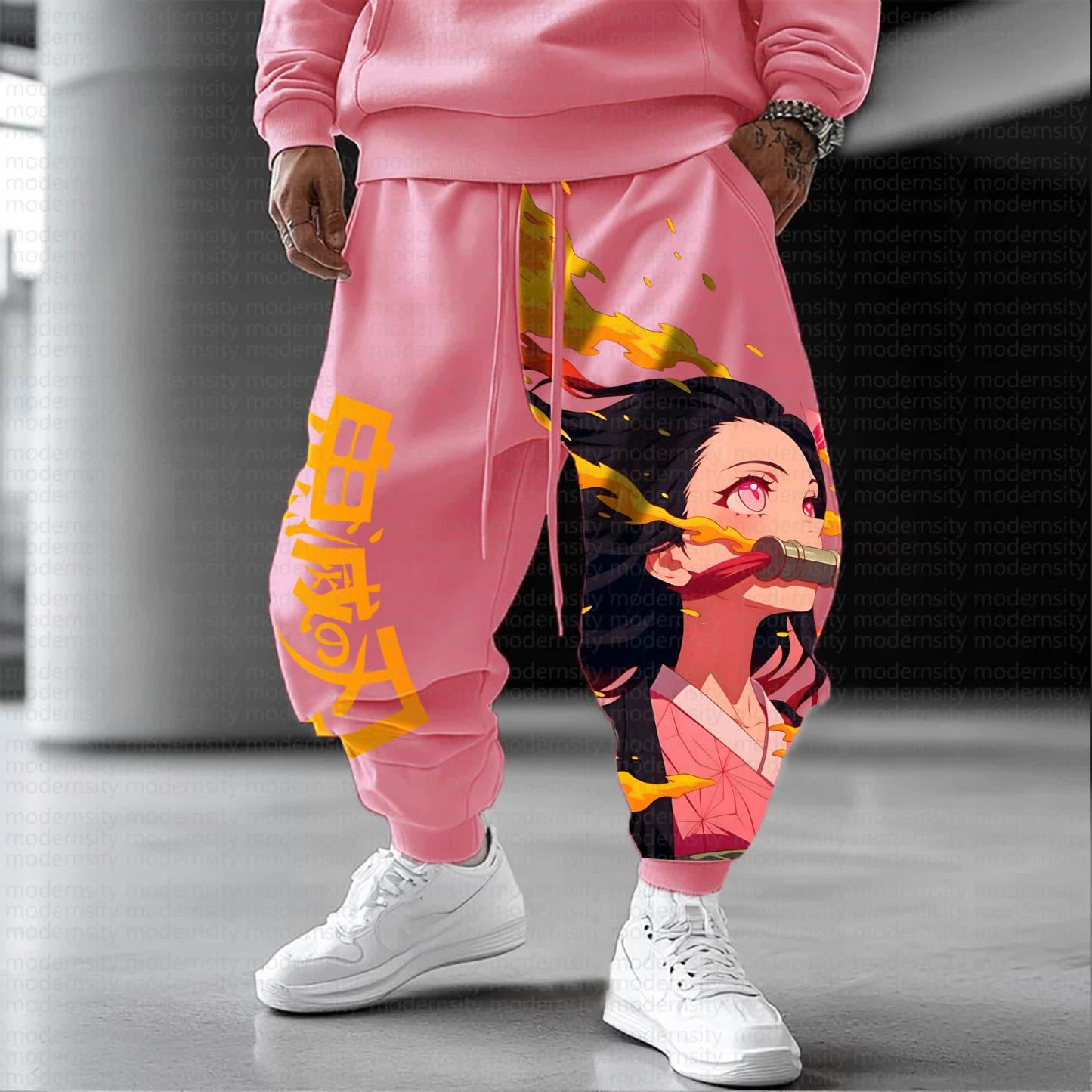 Unisex Anime Inspired Vintage Pants丨Demon Slayer X Pokémon