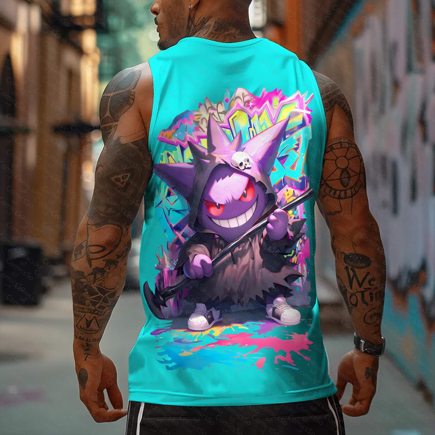 Unisex  “Pokémon” Casual Anime  Tank Top