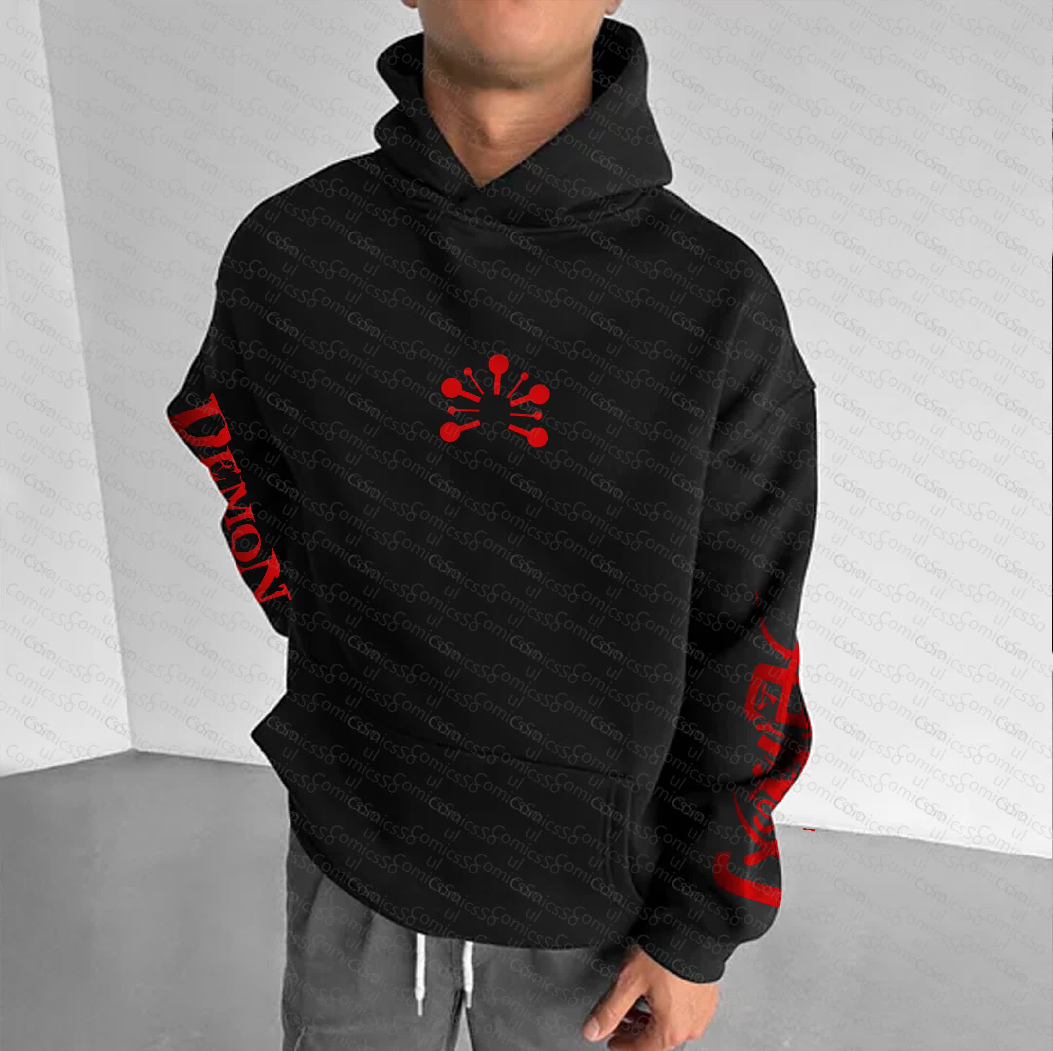 Unisex “Demon Slayer” Anime Graphic Streetwear Vintage Hoodie