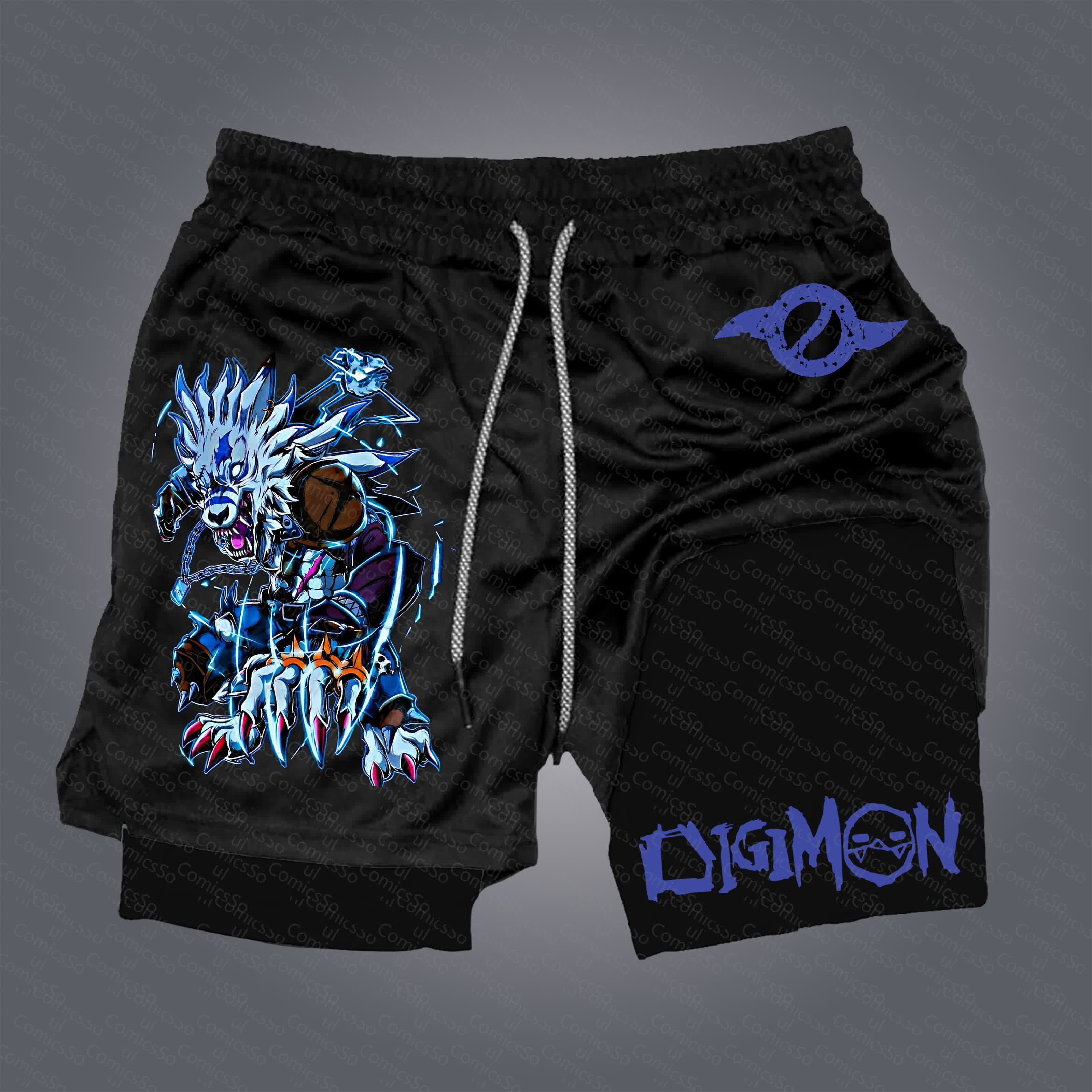 Unisex  “Digimon” Casual Anime Streetwear Shorts