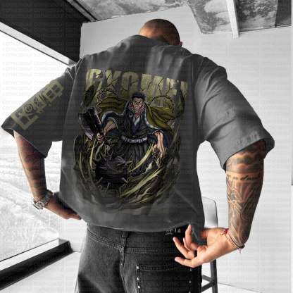 Unisex Anime Inspired Vintage T-Shirt丨Demon Slayer