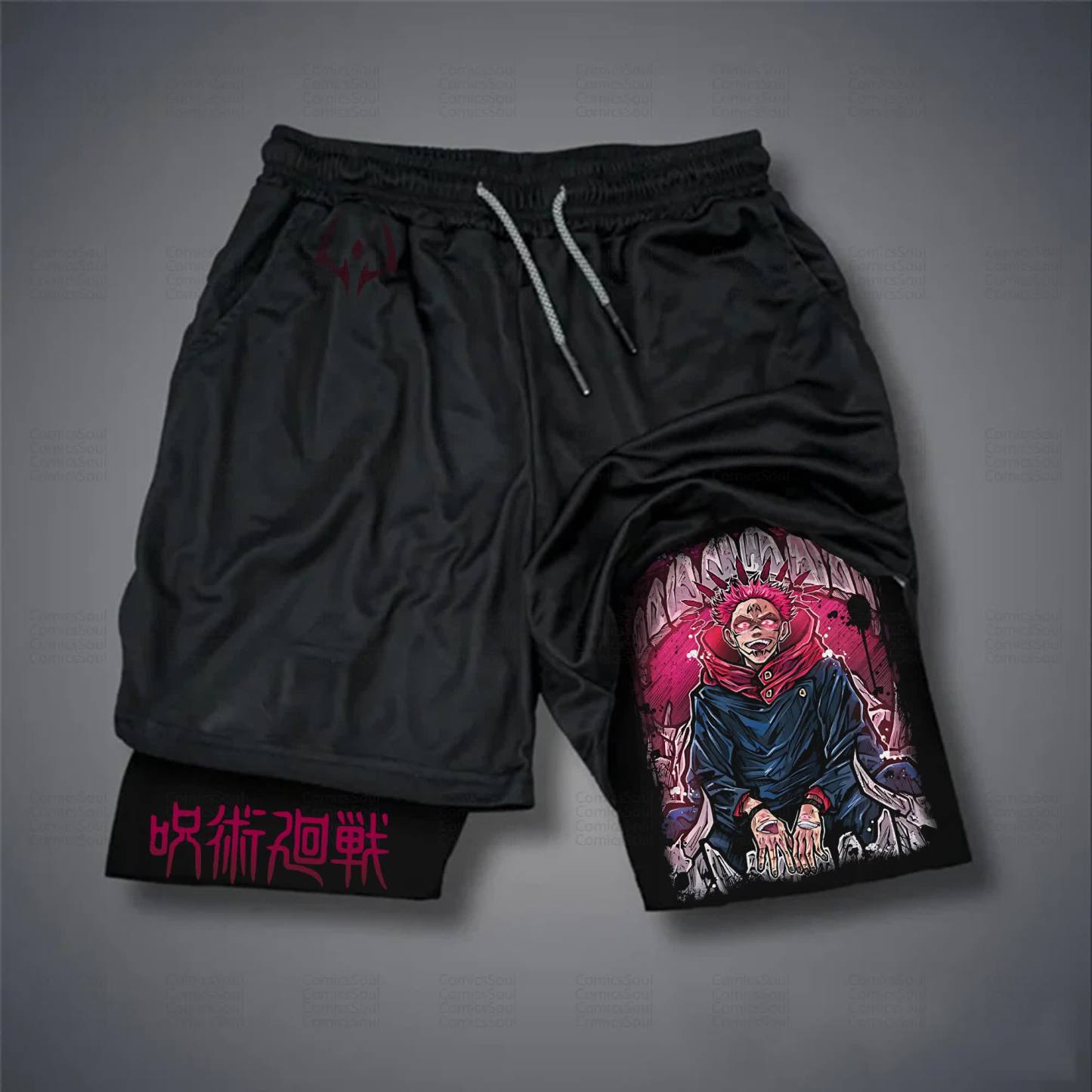 Unisex Casual Anime Streetwear Shorts 丨Demon Slayer X Pokémon