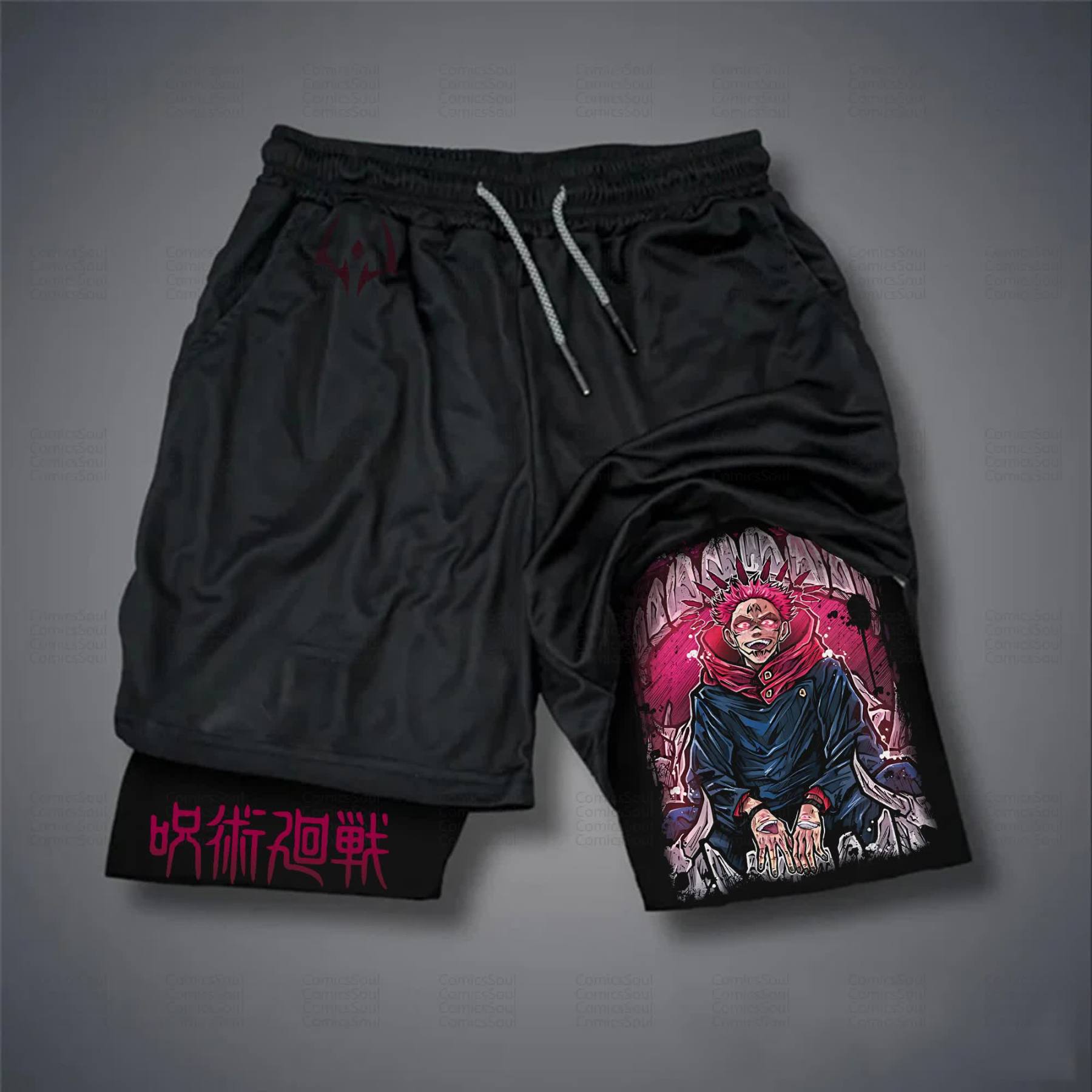Unisex Casual Anime Streetwear Shorts 丨Demon Slayer X Pokémon