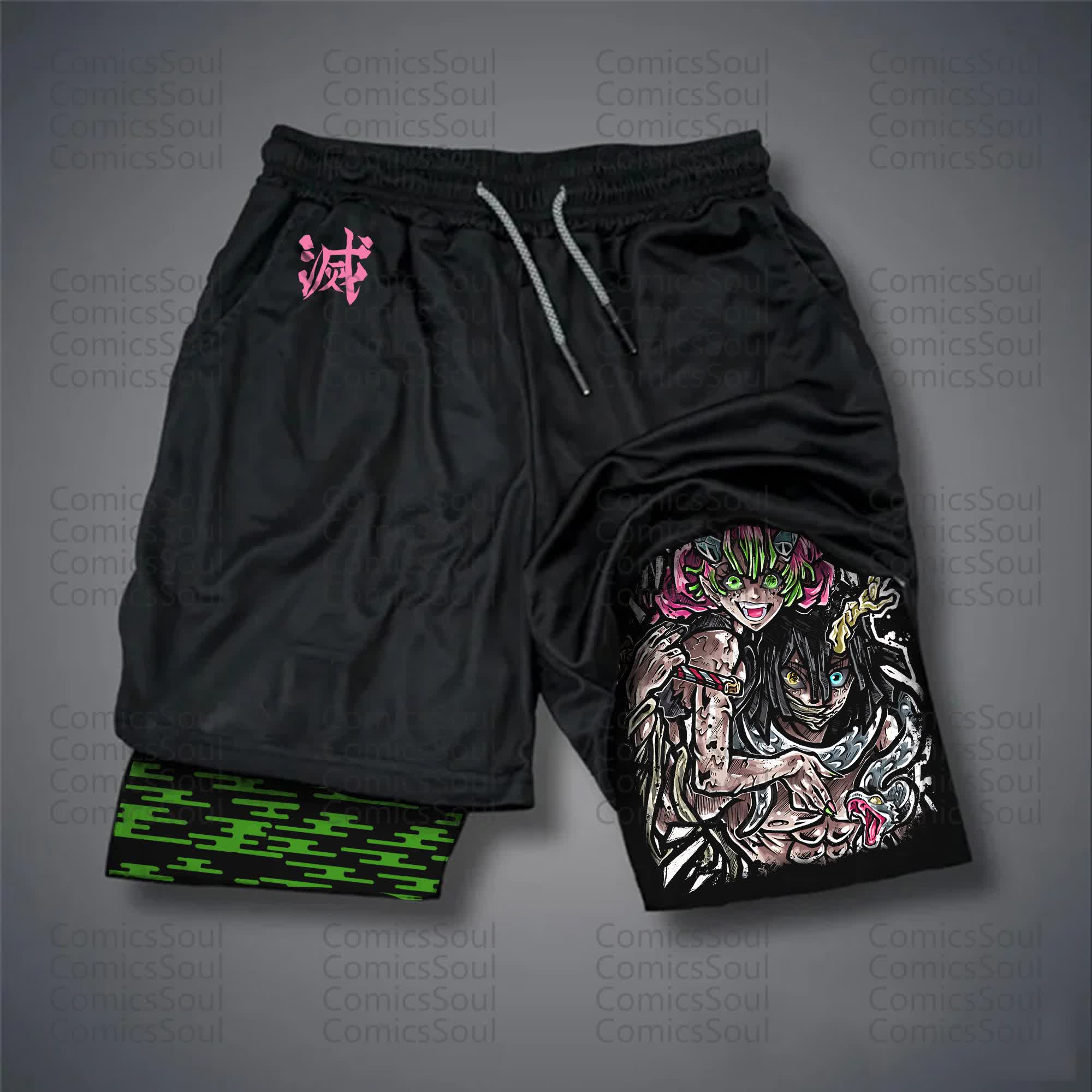 Unisex Casual Anime Streetwear Shorts 丨Demon Slayer