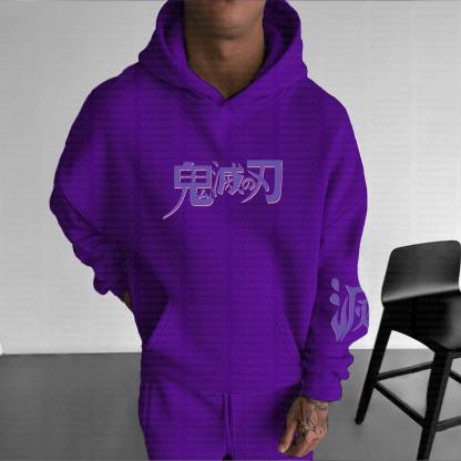 Unisex Anime Graphic Streetwear Vintage Hoodie丨Demon Slayer