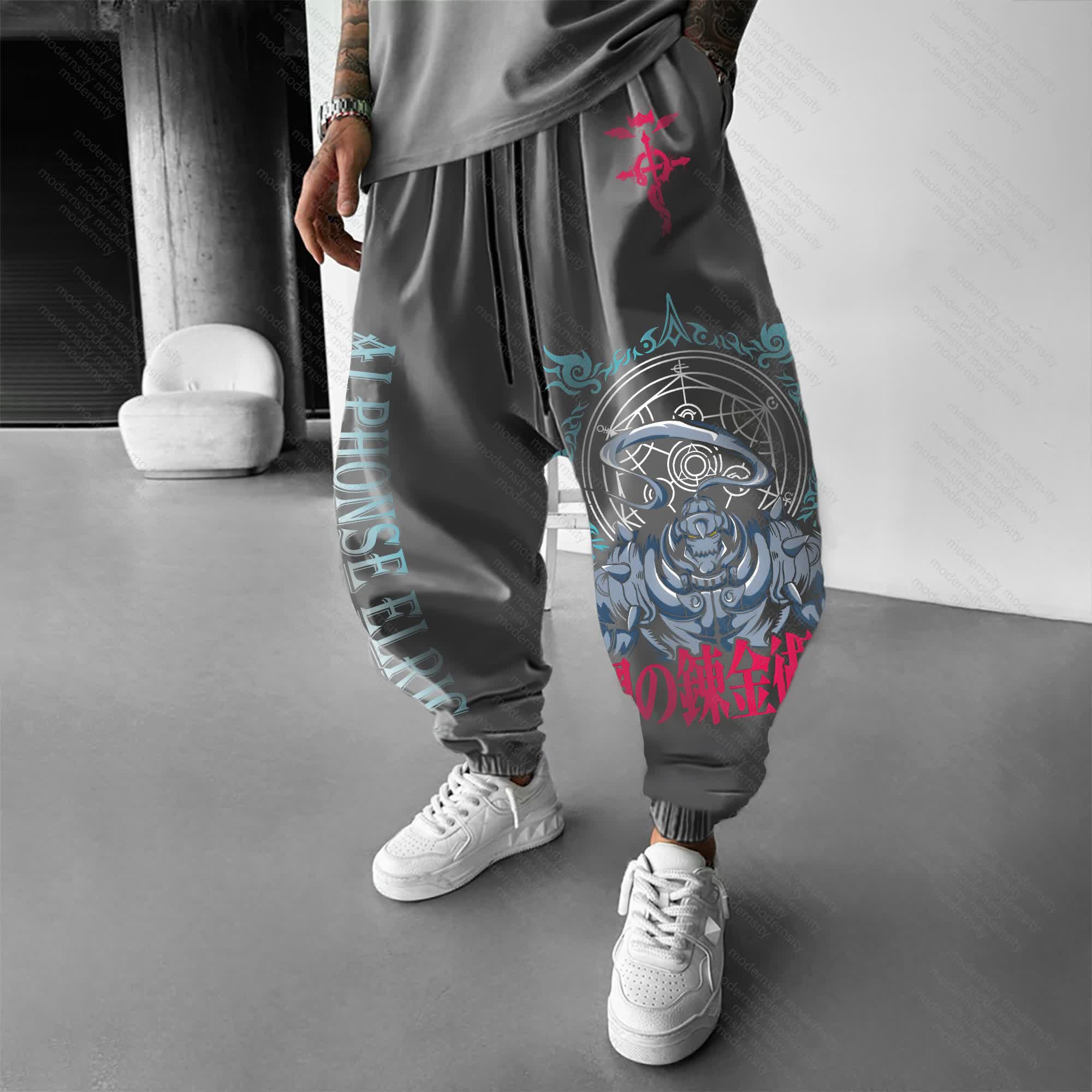 Unisex “Fullmetal Alchemist” Casual Anime Streetwear Pants