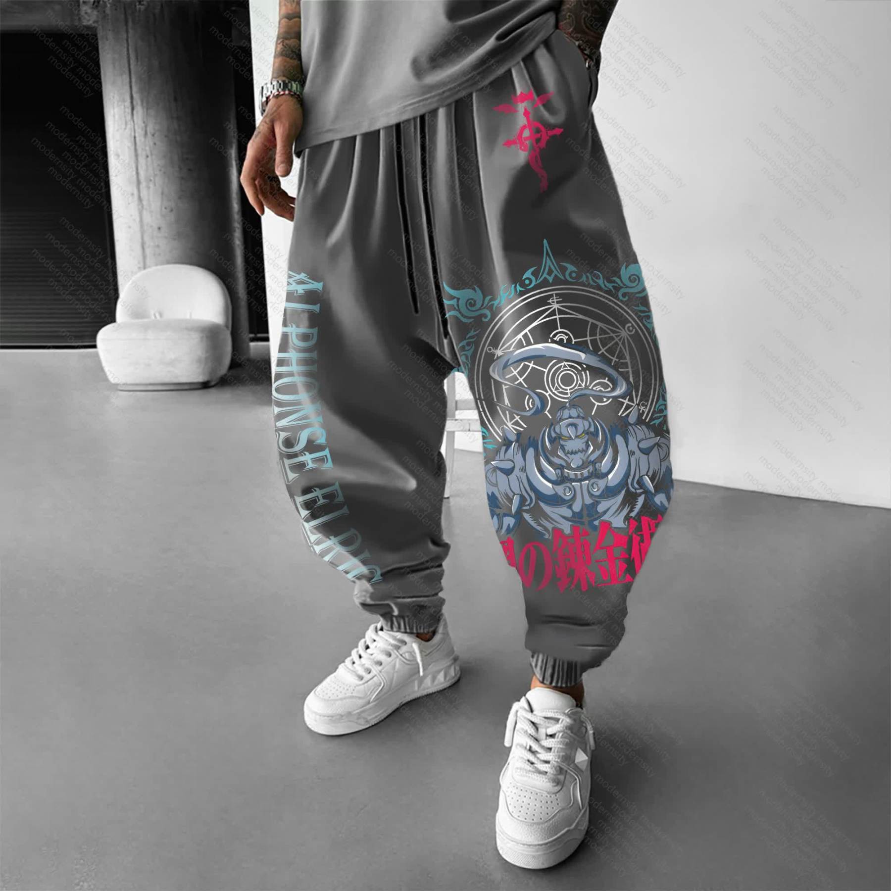 Unisex “Fullmetal Alchemist” Casual Anime Streetwear Pants