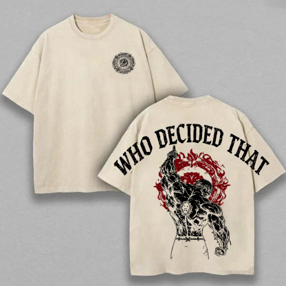 Seven deadly sins Printed Unisex Washed T-Shirt