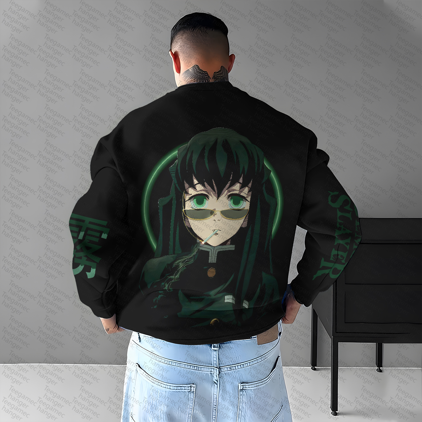 Unisex Anime Graphic Inspired Vintage Sweatshirt