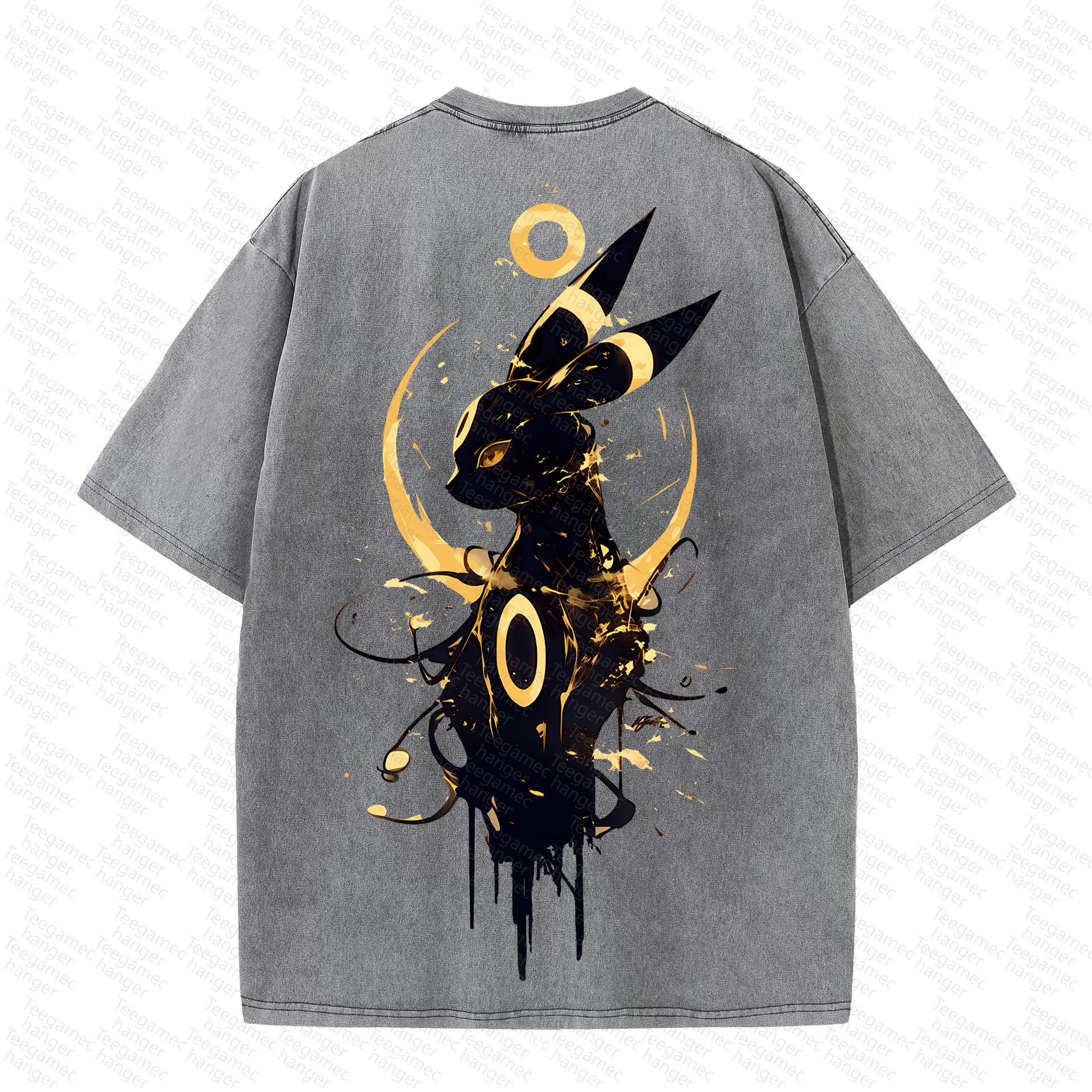 Unisex High Quality Inspired Vintage Washed 3D Direct Injection T-Shirt