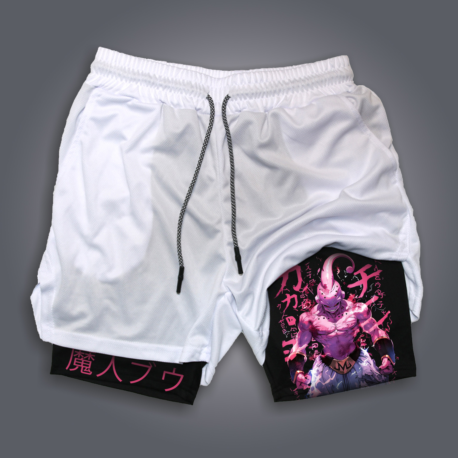 Unisex Anime Print Drawstring Dragon Ball Shorts