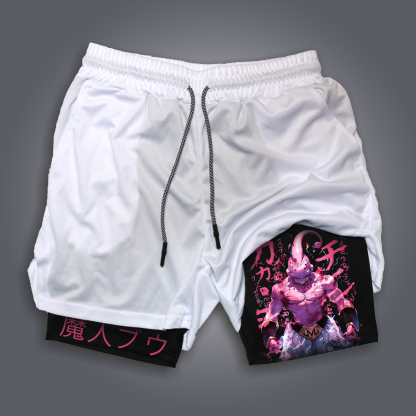 Unisex Anime Print Drawstring Dragon Ball Shorts