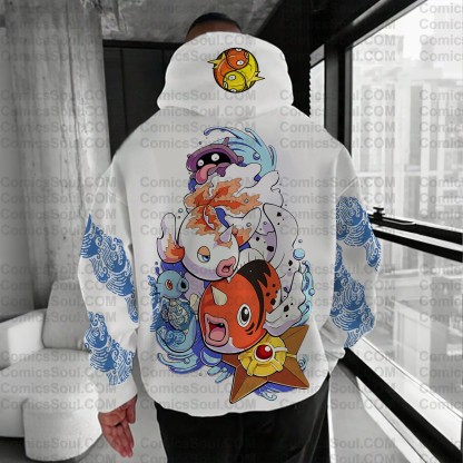 Plus Velvet Unisex Anime Graphic Streetwear Vintage Hoodie