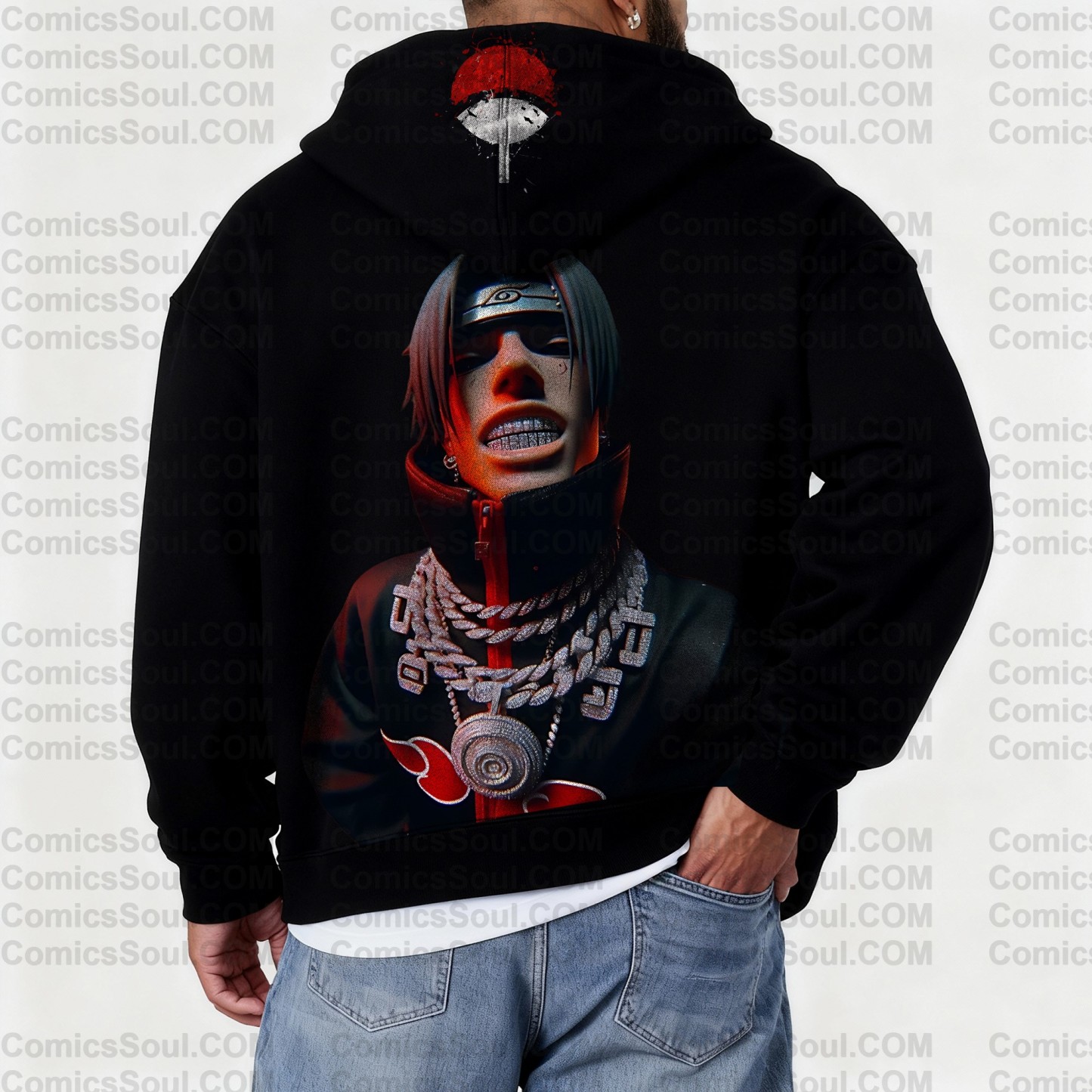 Unisex Graphic Streetwear Vintage Zipper Cardigan Plush Hoodie