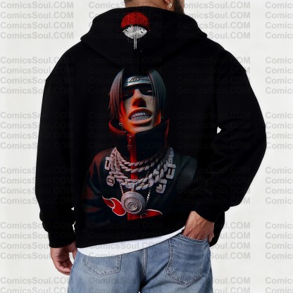 Unisex Graphic Streetwear Vintage Zipper Cardigan Plush Hoodie