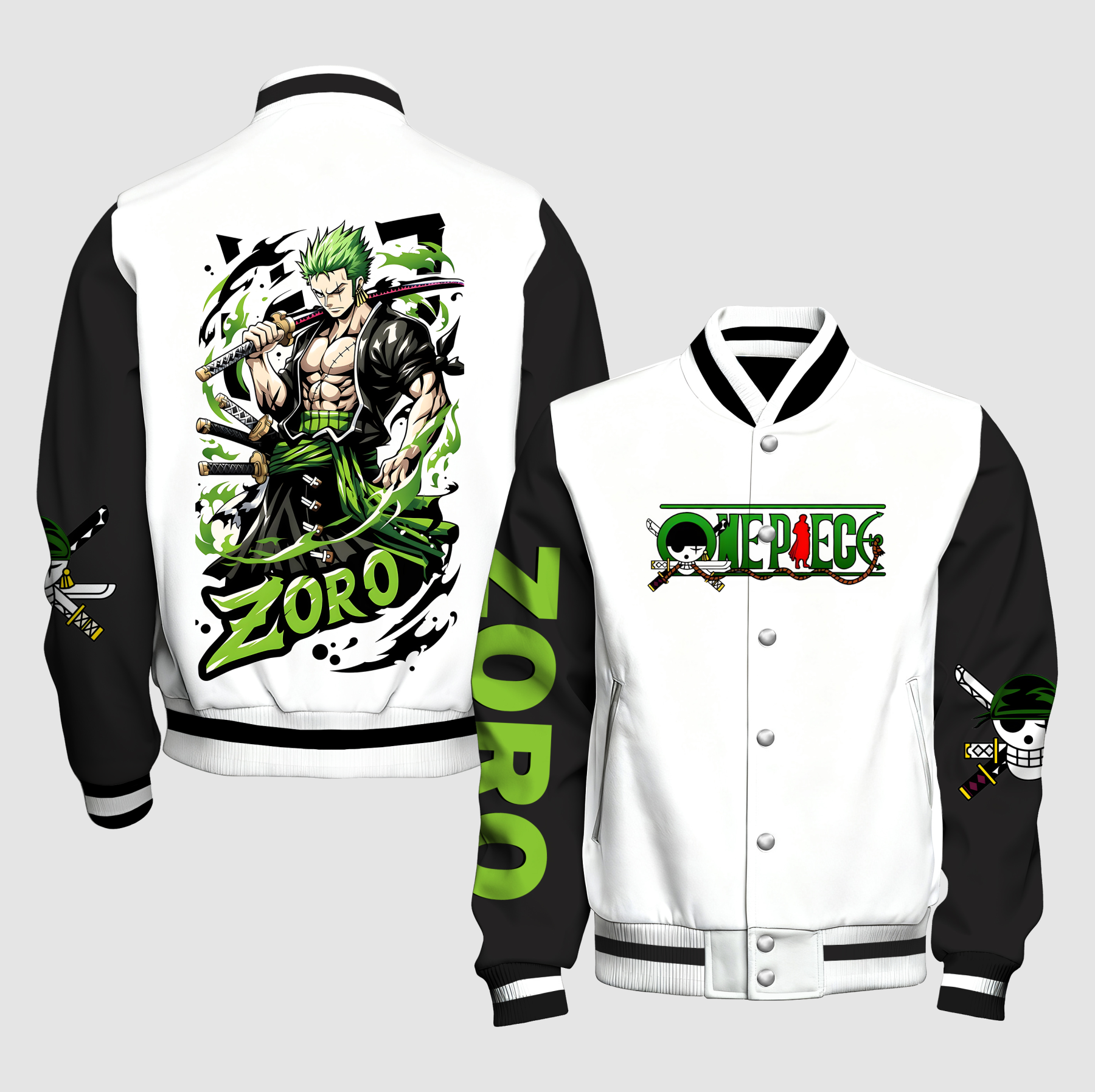 Unisex Vintage Anime Graphic Jacket