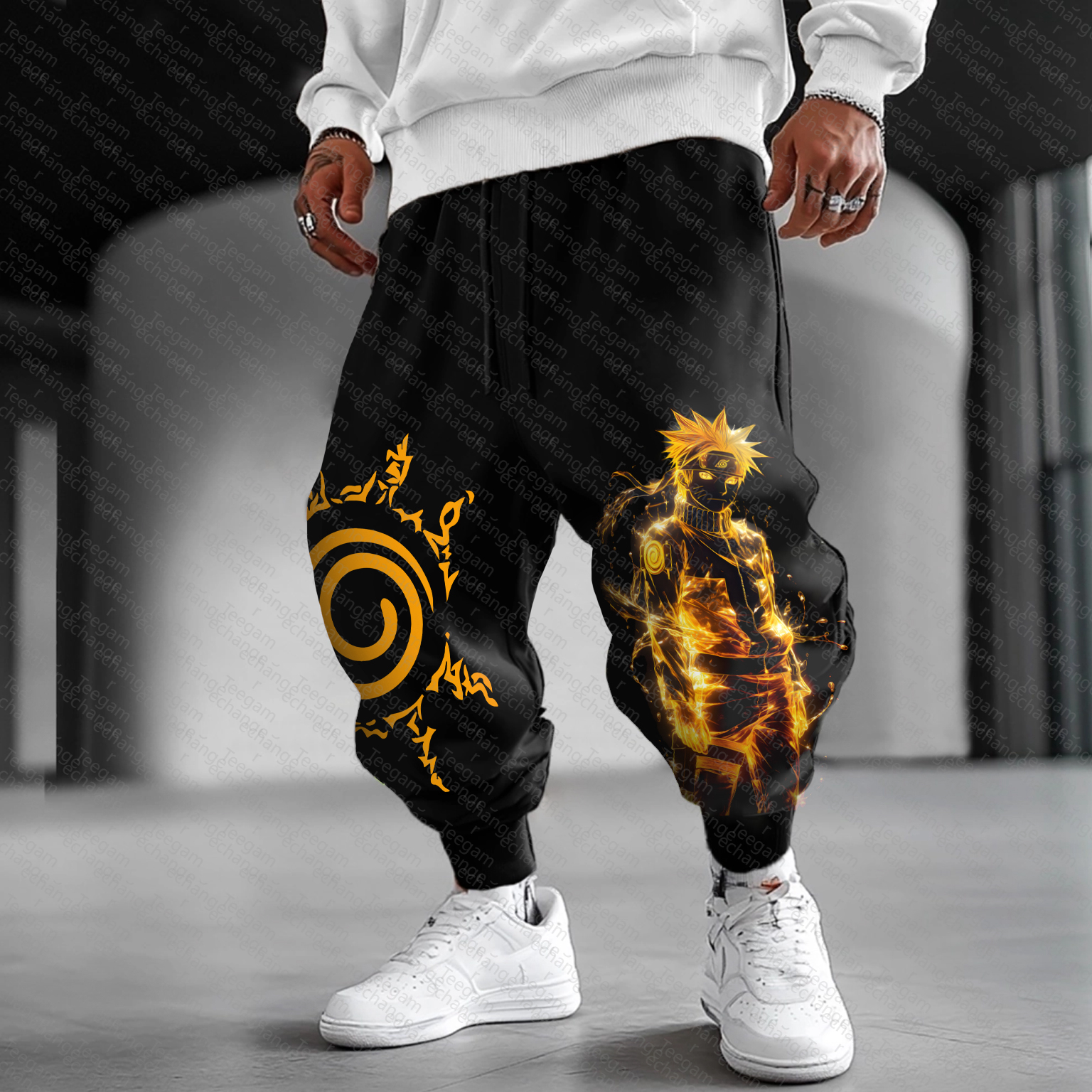 Unisex Casual Anime Streetwear Pants